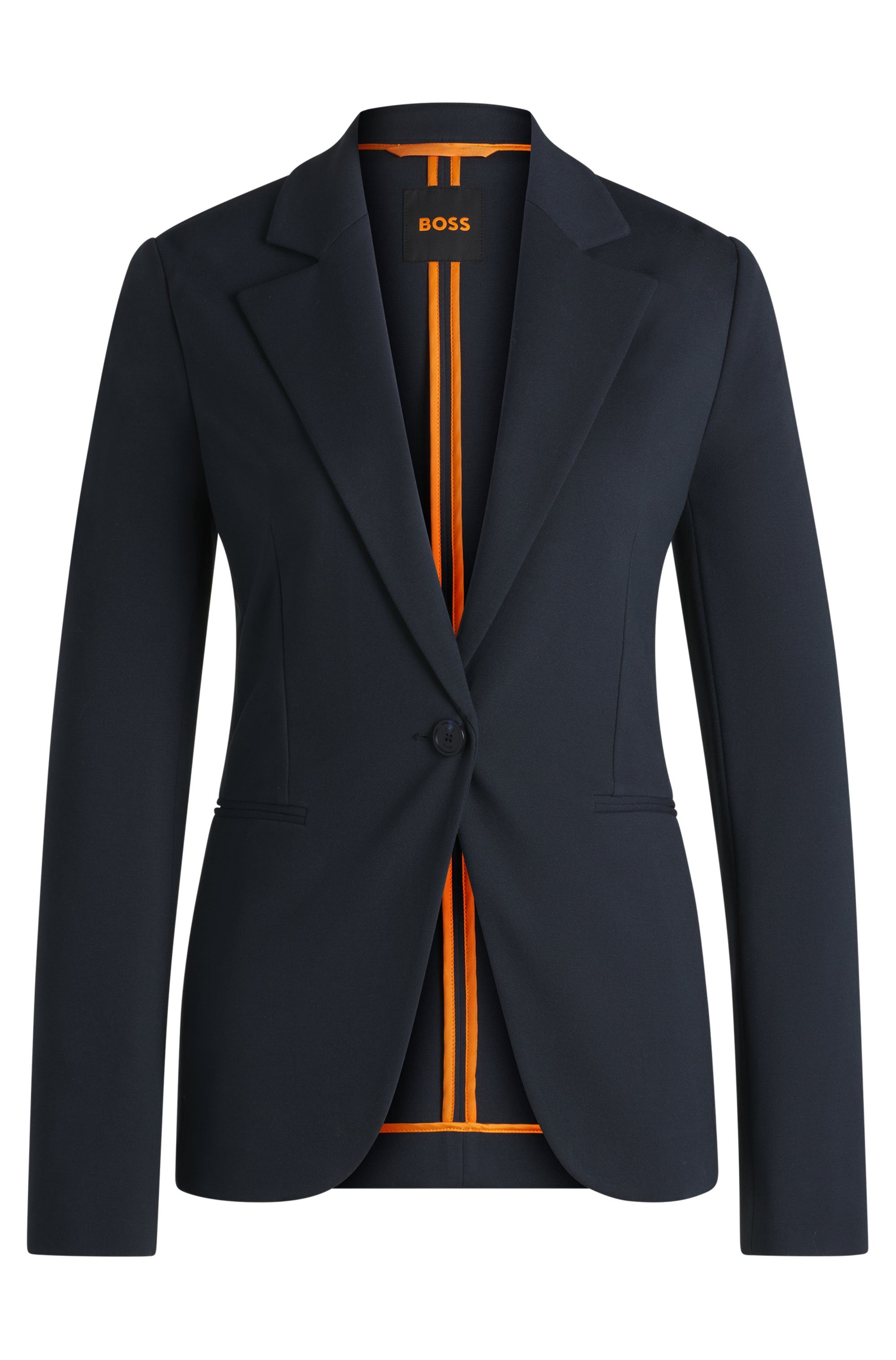 Boss Orange Lange blazer met een bindceintuur