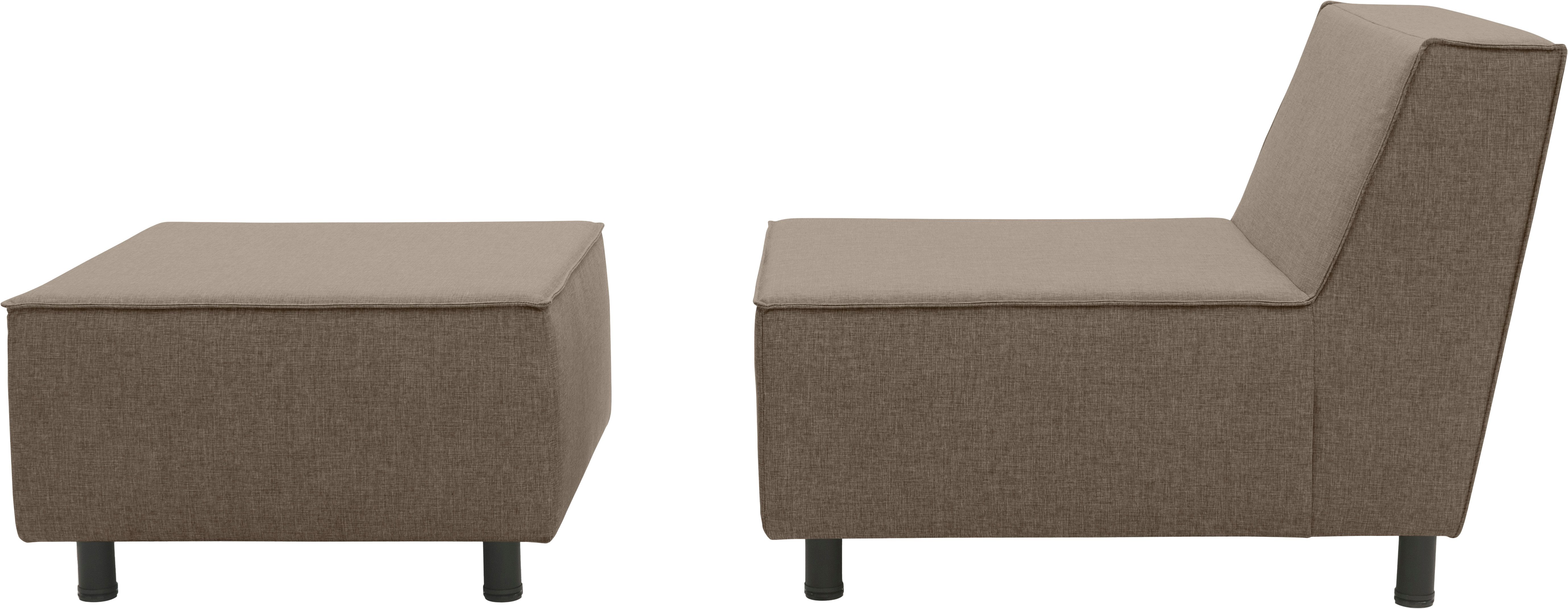 DOMO collection Sofaelement Sonna, individueel samen te stellen Enkele elementen voor terras, tuin en balkon, speciaal voor buiten