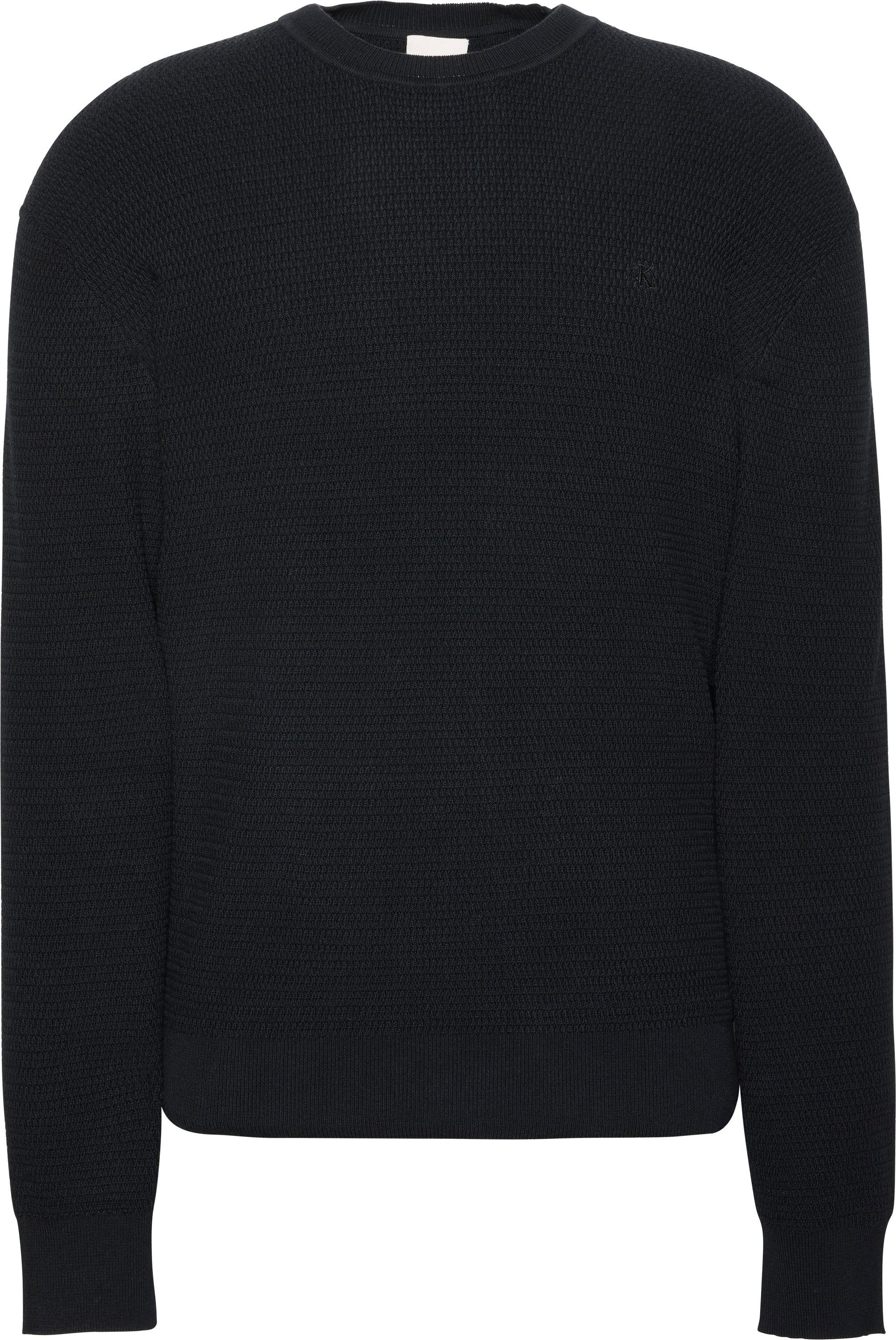 Calvin Klein Gebreide trui LS TXTR CTTN CRWNK S