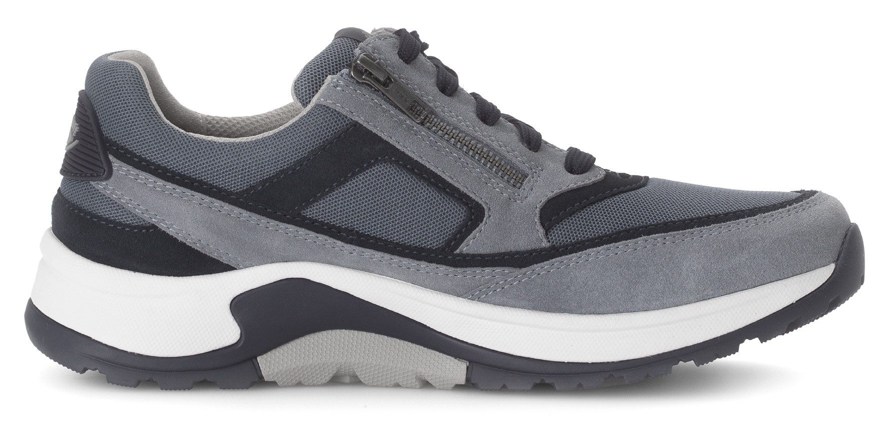 Gabor Rollingsoft Sneakers met sleehak , veterschoen, lage schoen, vrijetijdsschoen, buitenrits, g-breedte