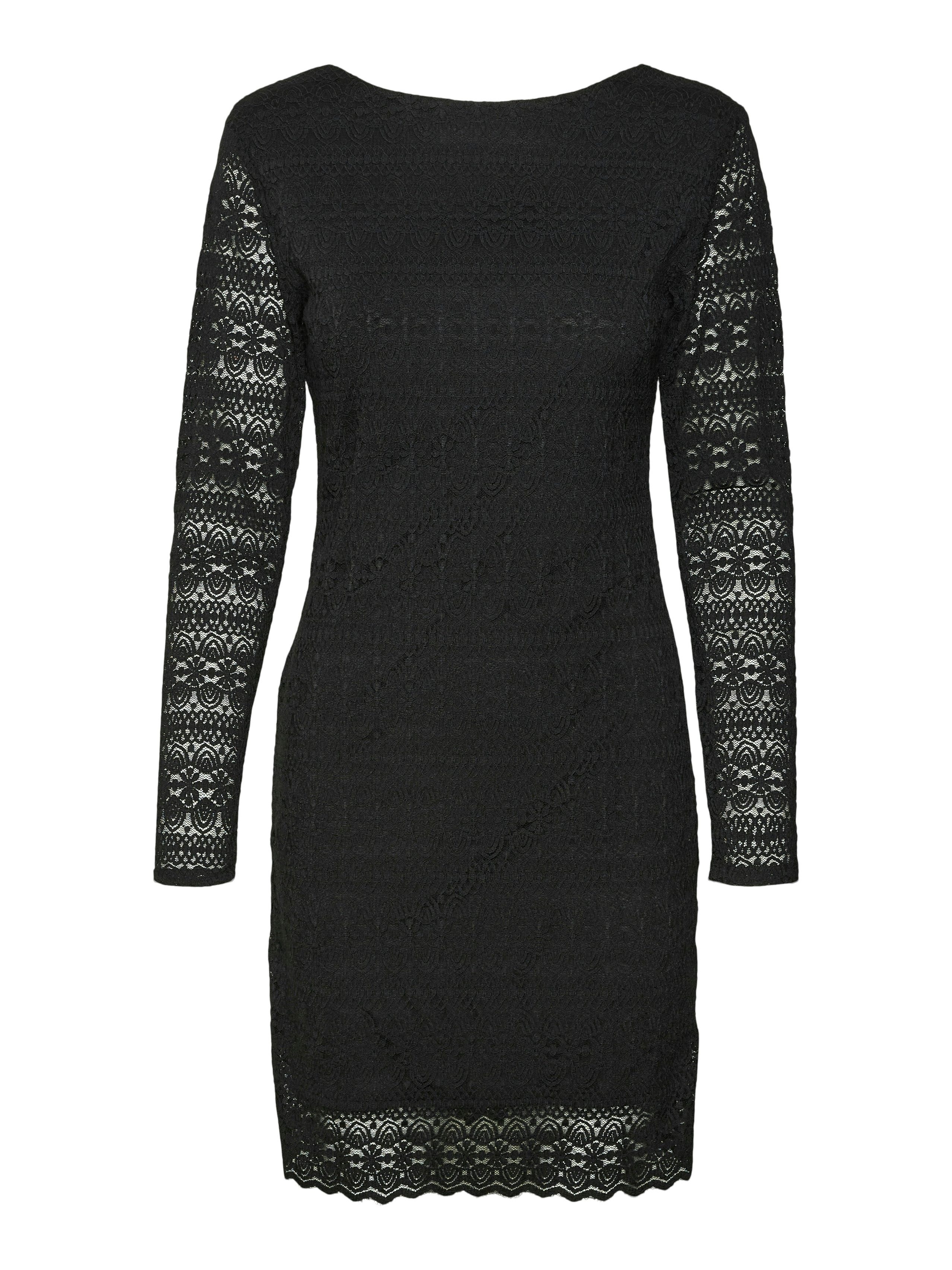 Vero Moda Kanten jurk VMZOE 2-WAY LS SHORT DRESS JRS NOOS