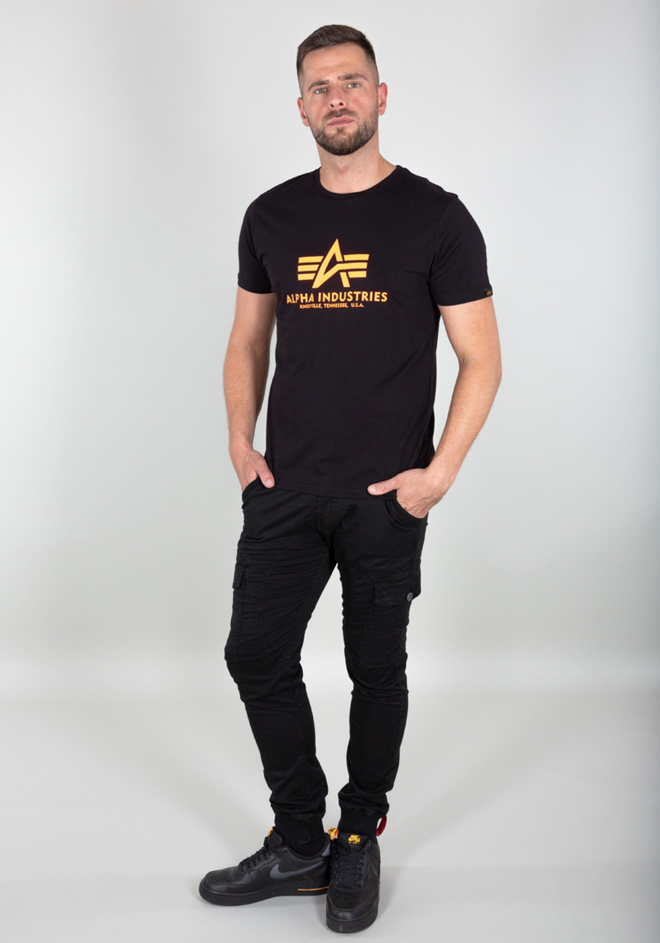 Alpha Industries T-shirt Men T-Shirts Basic T-Shirt Neon Print