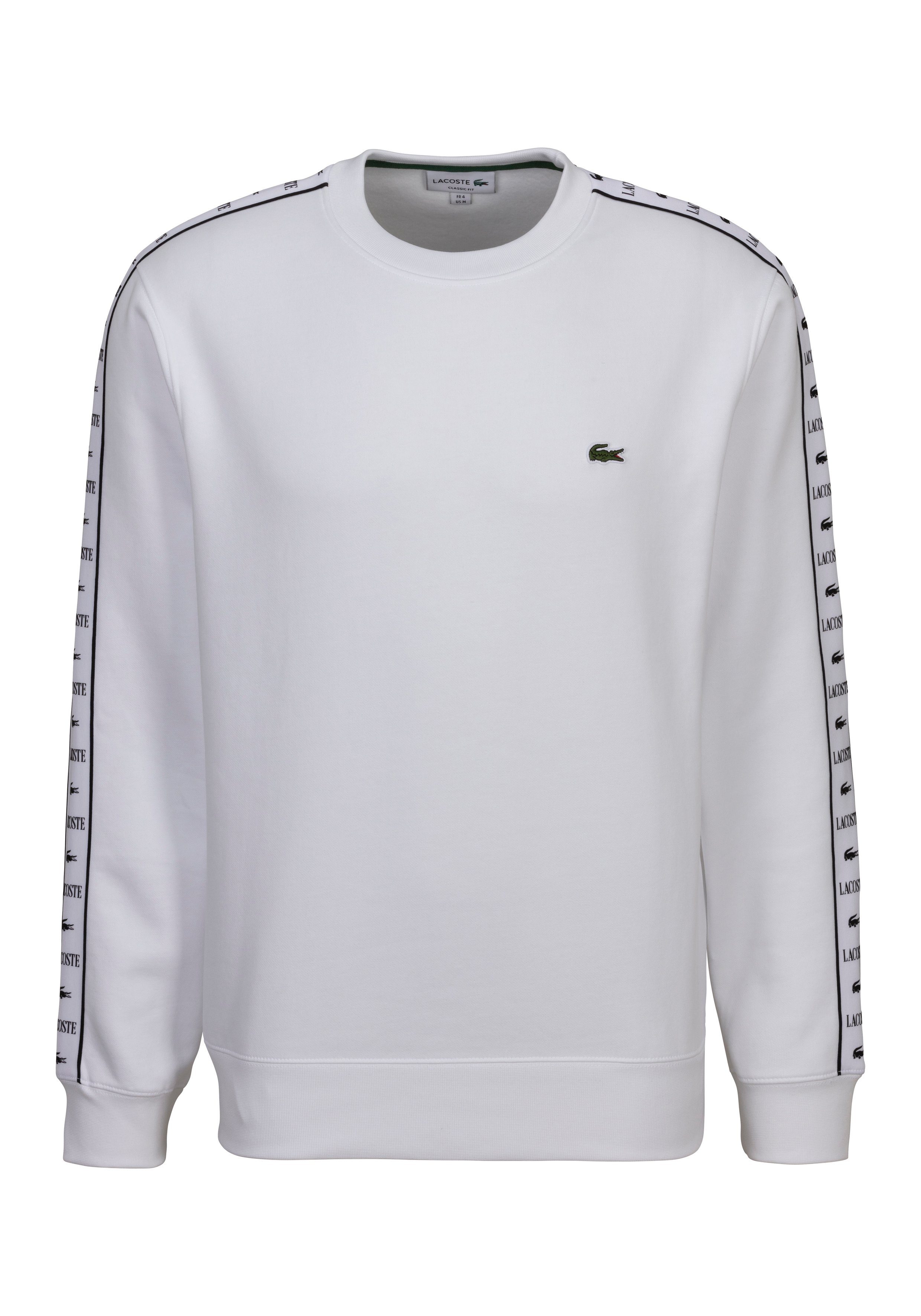 Lacoste Classic fit sweatshirt met labelstitching