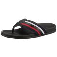 tommy hilfiger teenslippers corporate mix materials sandal blauw