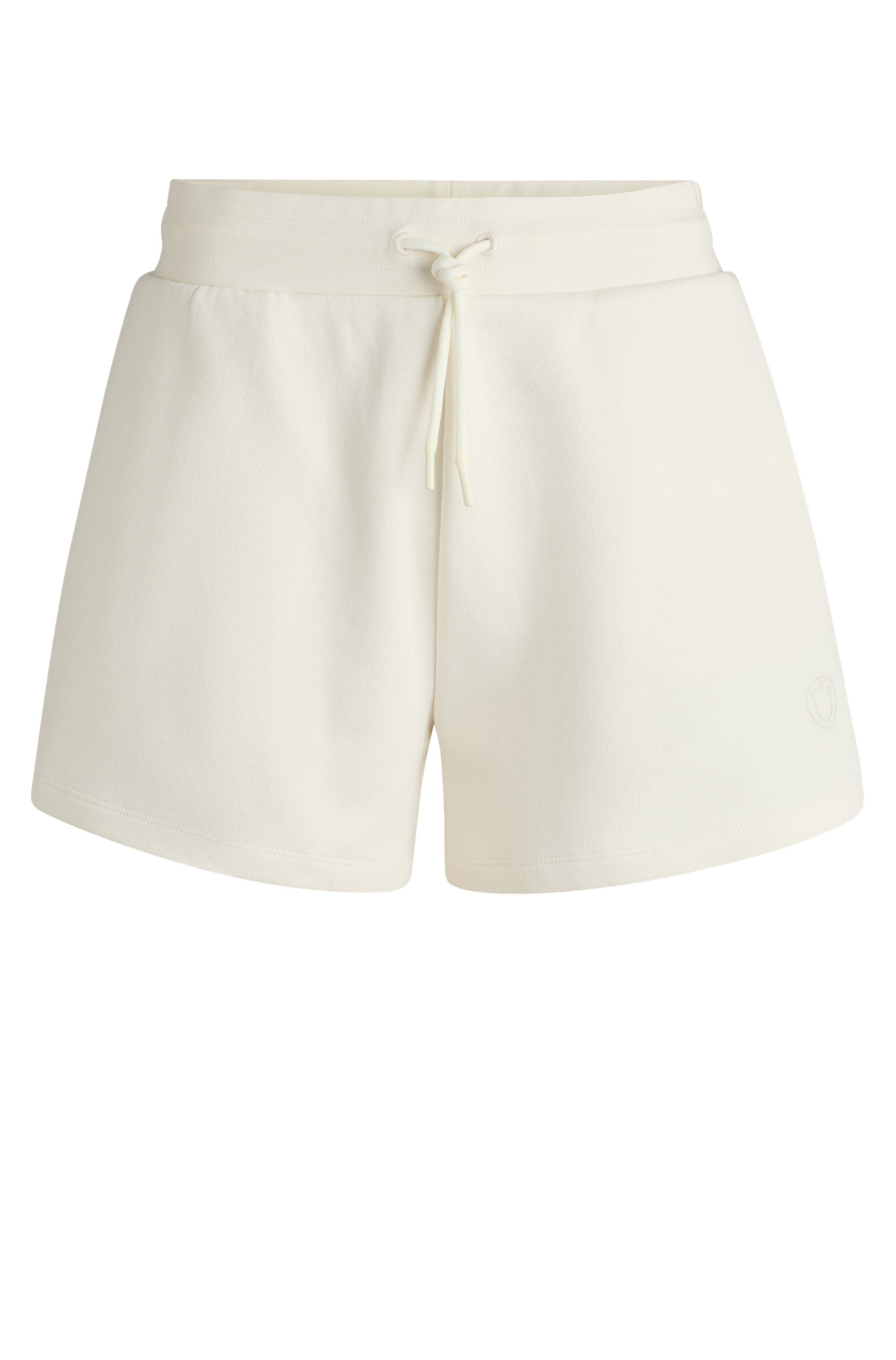 HUGO Blue Sweatshort met geborduurd logo
