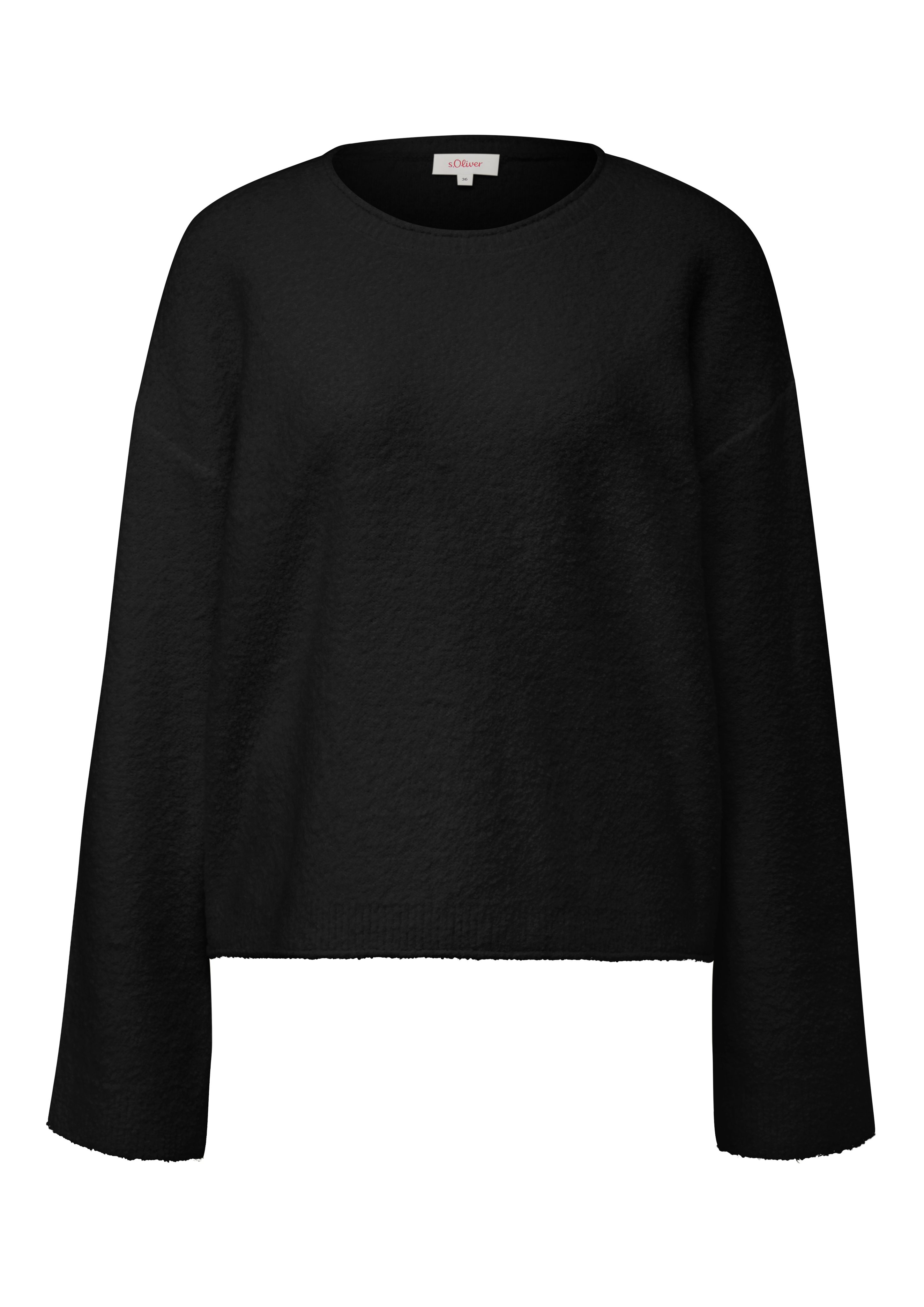 s.Oliver Gebreide trui in bouclé-look