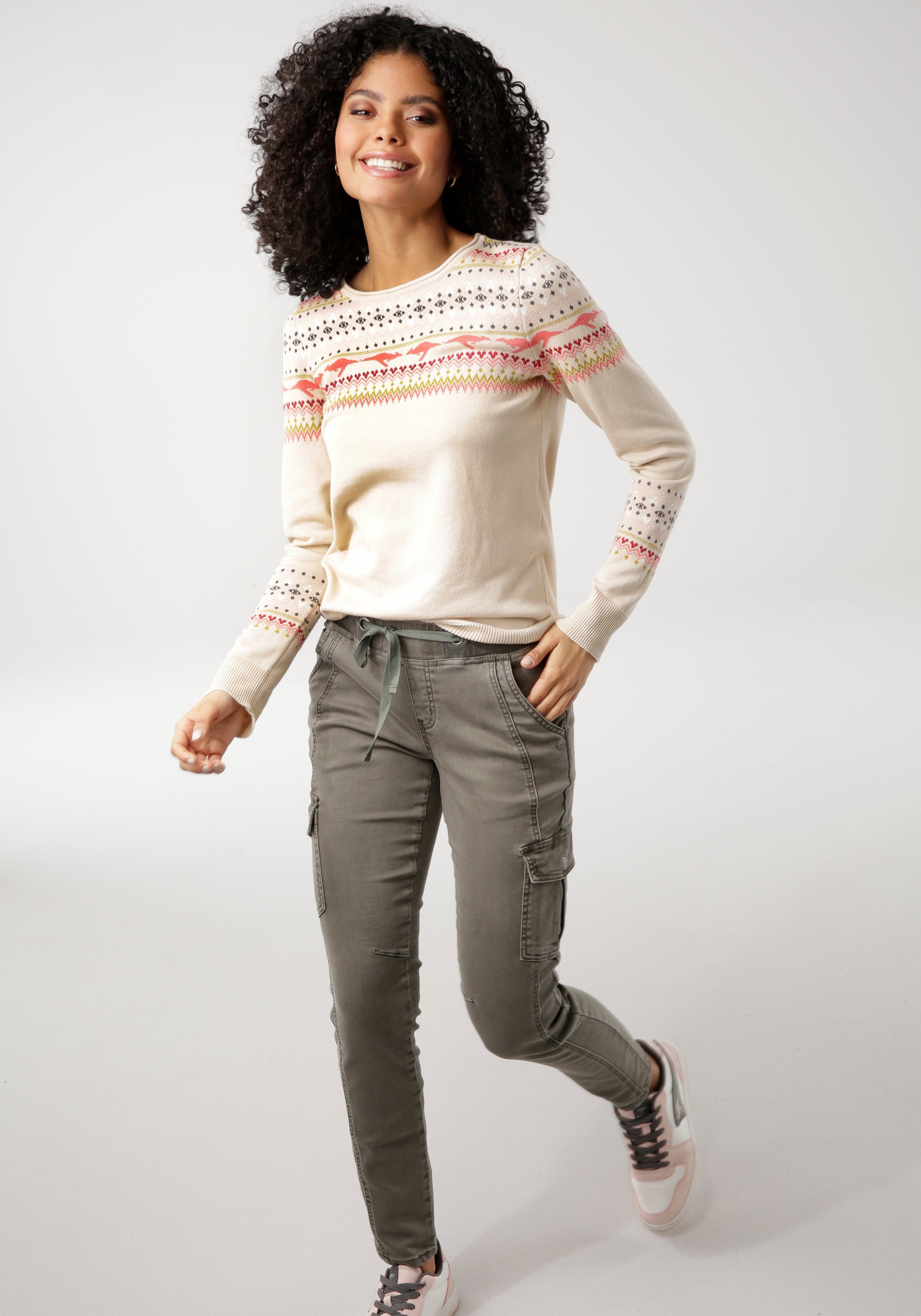 KangaROOS Noorse trui in een winters design