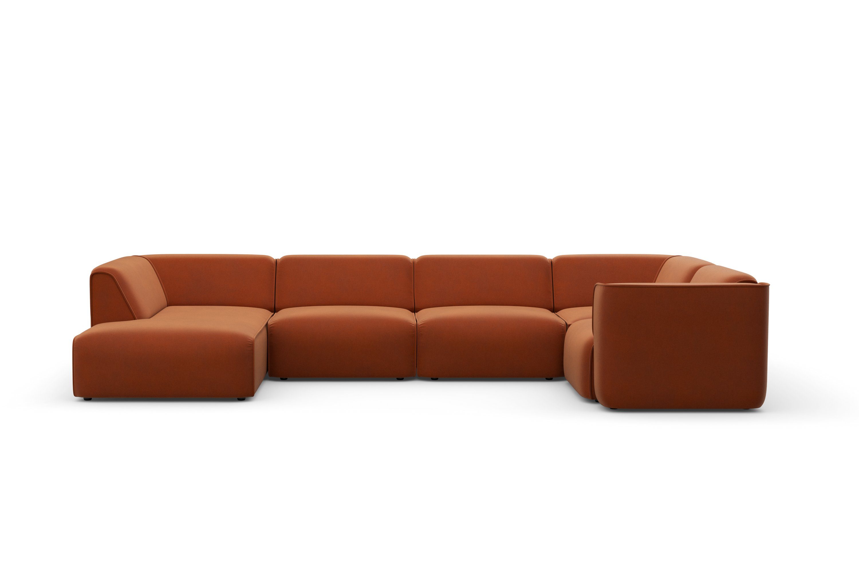 RAUM.ID Zithoek Merid U-vorm, altijd uitbreidbaar met modules, B/D/H: 367/206/70 cm