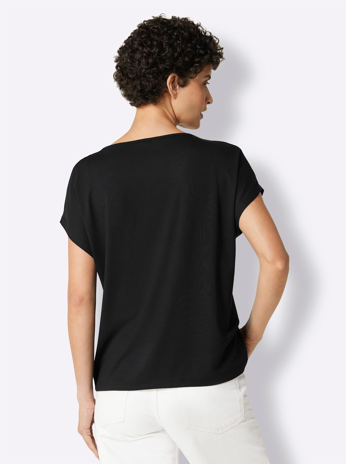 CREATION L PREMIUM Shirt met V-hals Modal-shirt (1-delig)