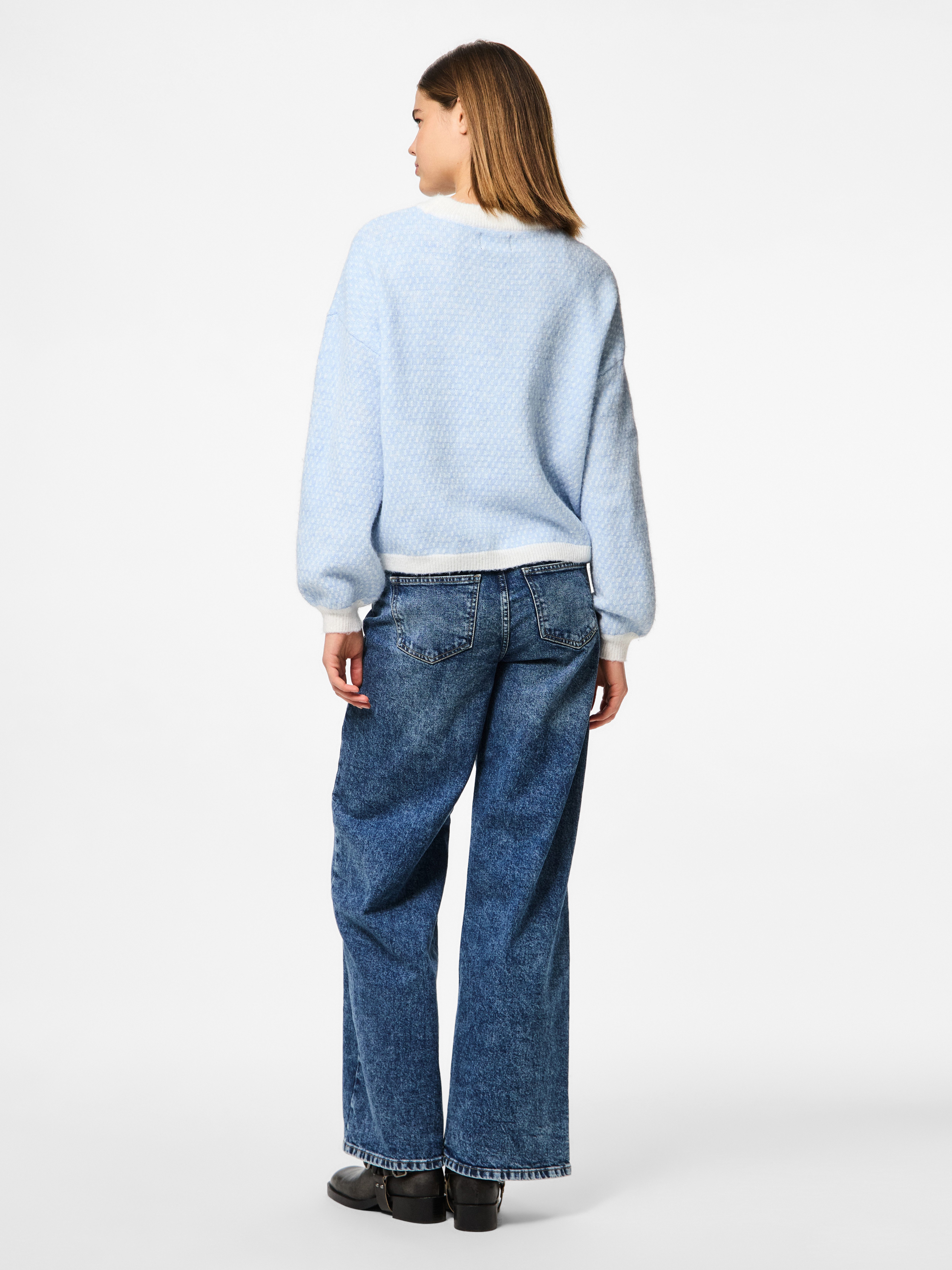 pieces Trui met ronde hals PCDILIPPA LS O-NECK KNIT MM