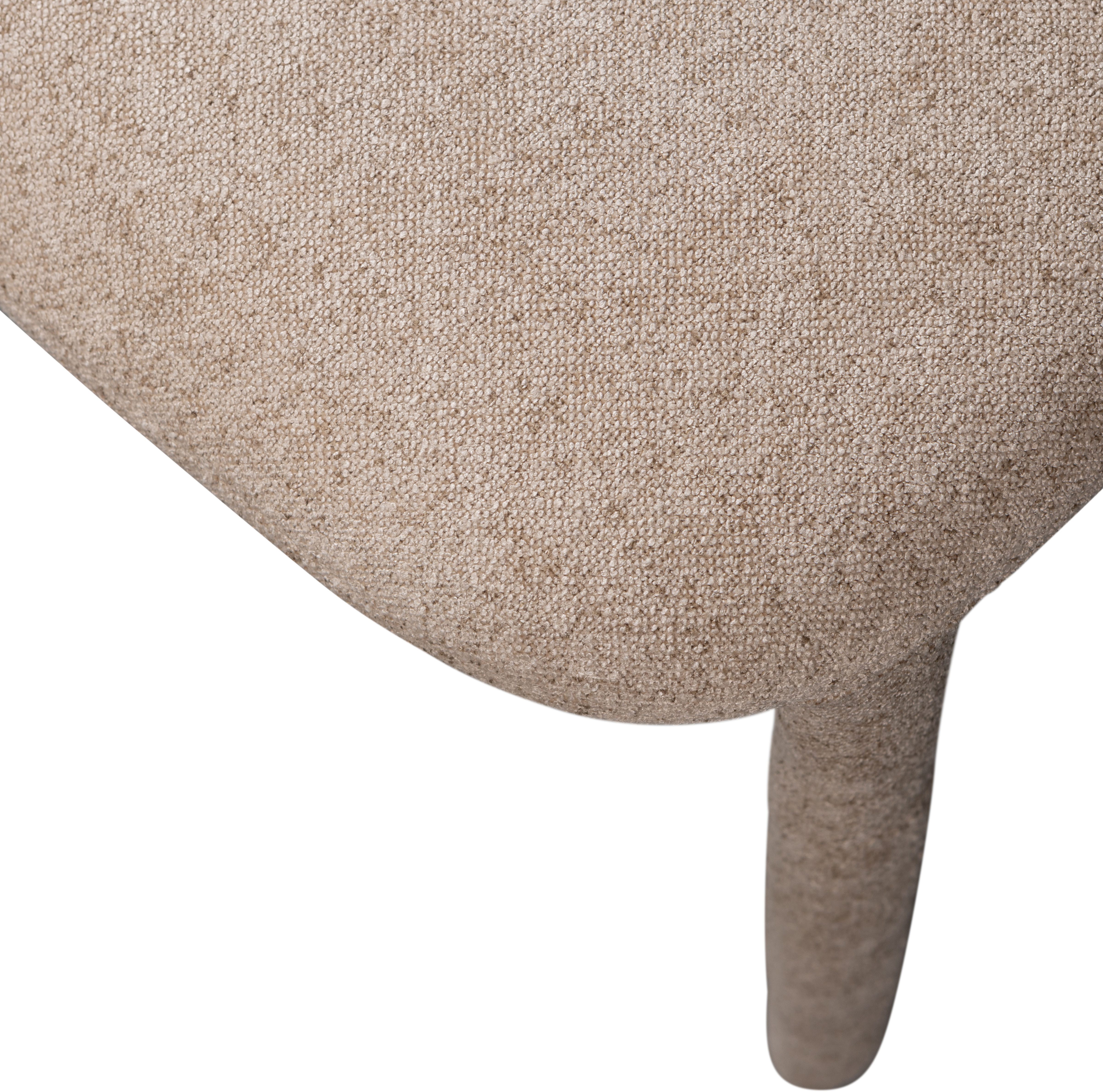 WOOOD Eetkamerstoel Noble volledig met stof bekleed, hoogte 76 cm x breedte 51 cm (set, 2 stuks)