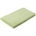 goezze badmat monaco, totaalgewicht 0,8 kg-m² badmat, badstofkwaliteit, unikleurig, met randdessin, puur katoen, wasbaar (1 stuk) groen