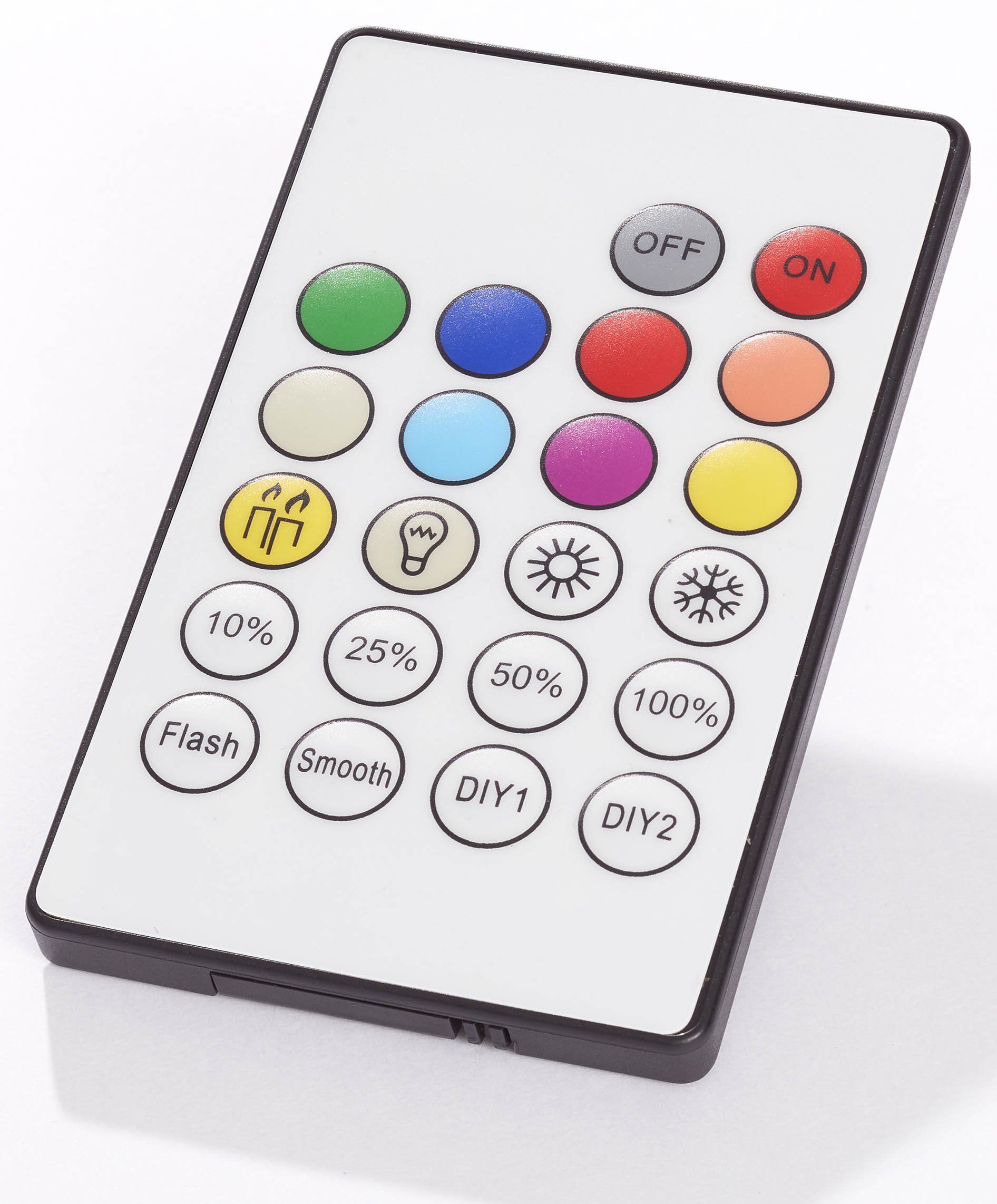 Brilliant Leuchten Led-plafondlamp Abie Ø 40 cm, RGB, dimbaar, CCT, afstandsbediening, metaal, kunststof, wit (1 stuk)