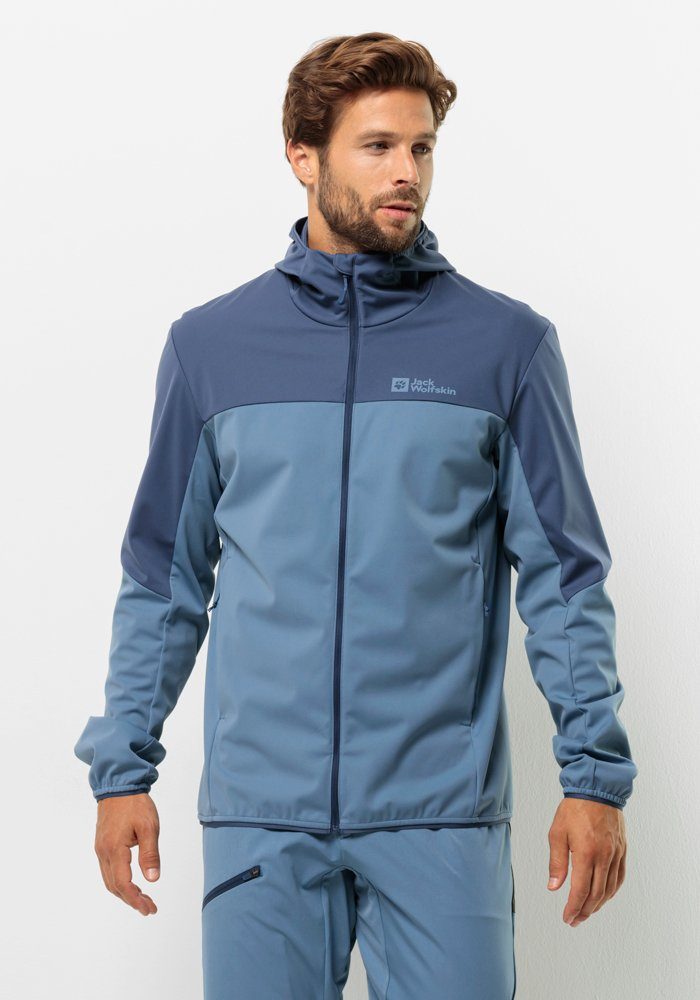 Jack Wolfskin Feldberg Hoody Men Softshelljack Heren XL elemental blue Elemental Blue