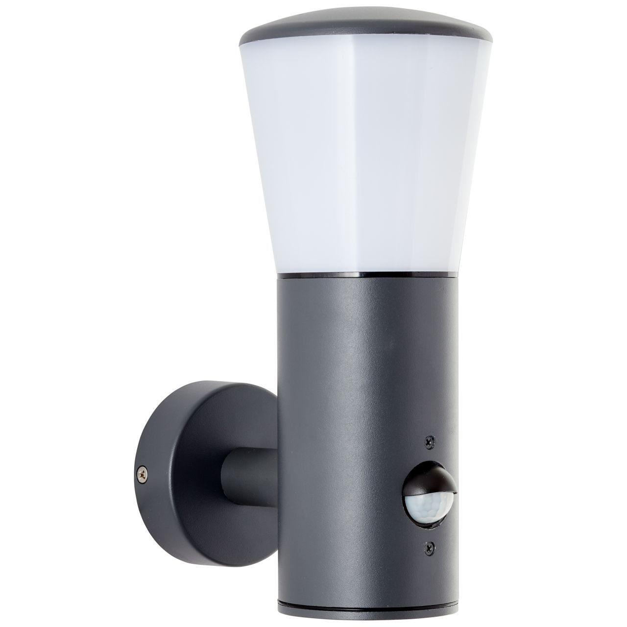 Brilliant Leuchten Wandlamp voor buiten Cliffi Deurverlichting met bewegingssensor - 24x10,5 cm - E27 fitting