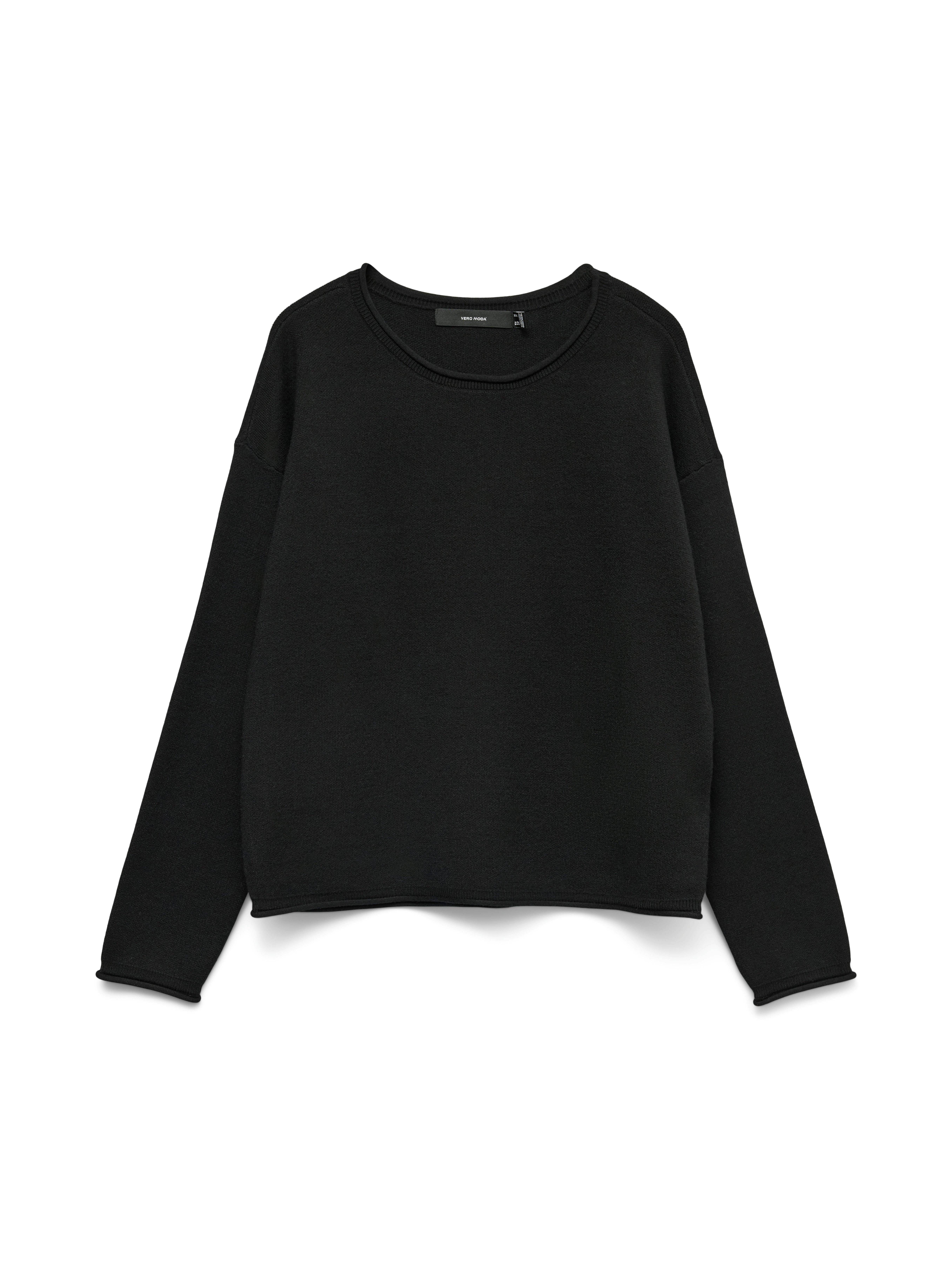 Vero Moda Gebreide trui VMGOLD ROLL LS O-NECK PULLOVER GA