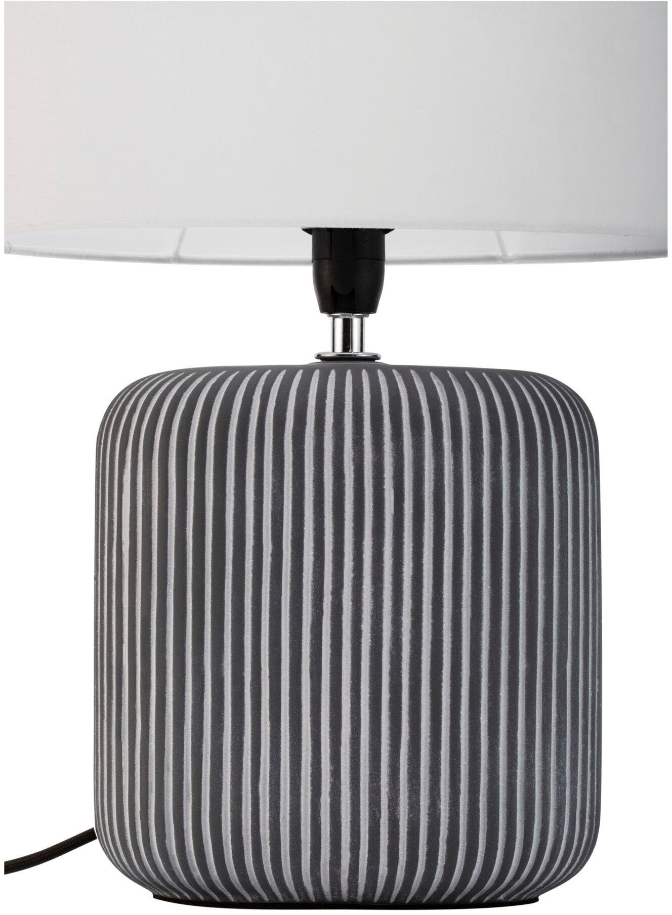 Pauleen Tafellamp Pure Shine max20W grijs/wit 230V stof/keramiek (1 stuk)