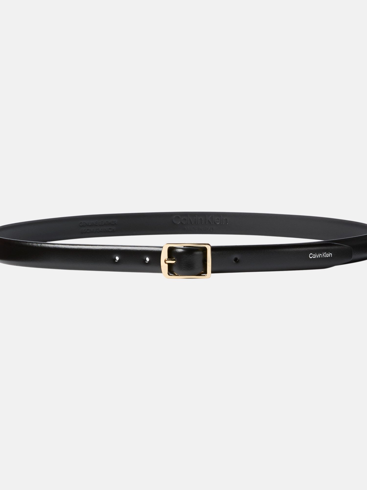 Calvin Klein Leren riem CLASSIC SQUARE BUCKLE BELT 20MM
