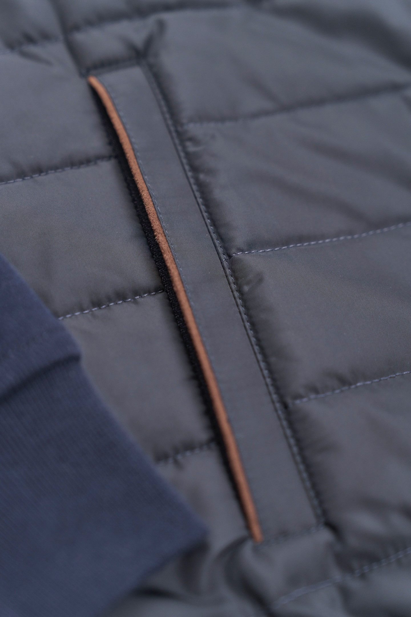 Bugatti Sweatvest met materialenmix