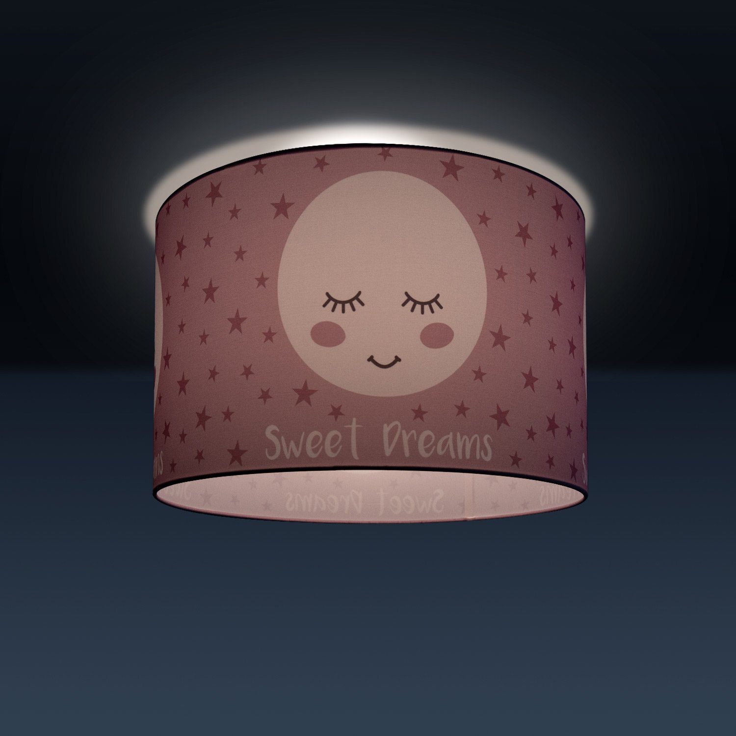 Paco Home Plafondlamp Aleyna 103 Kinderlamp plafondlamp LED kinderkamer lamp met maan-motief, E27