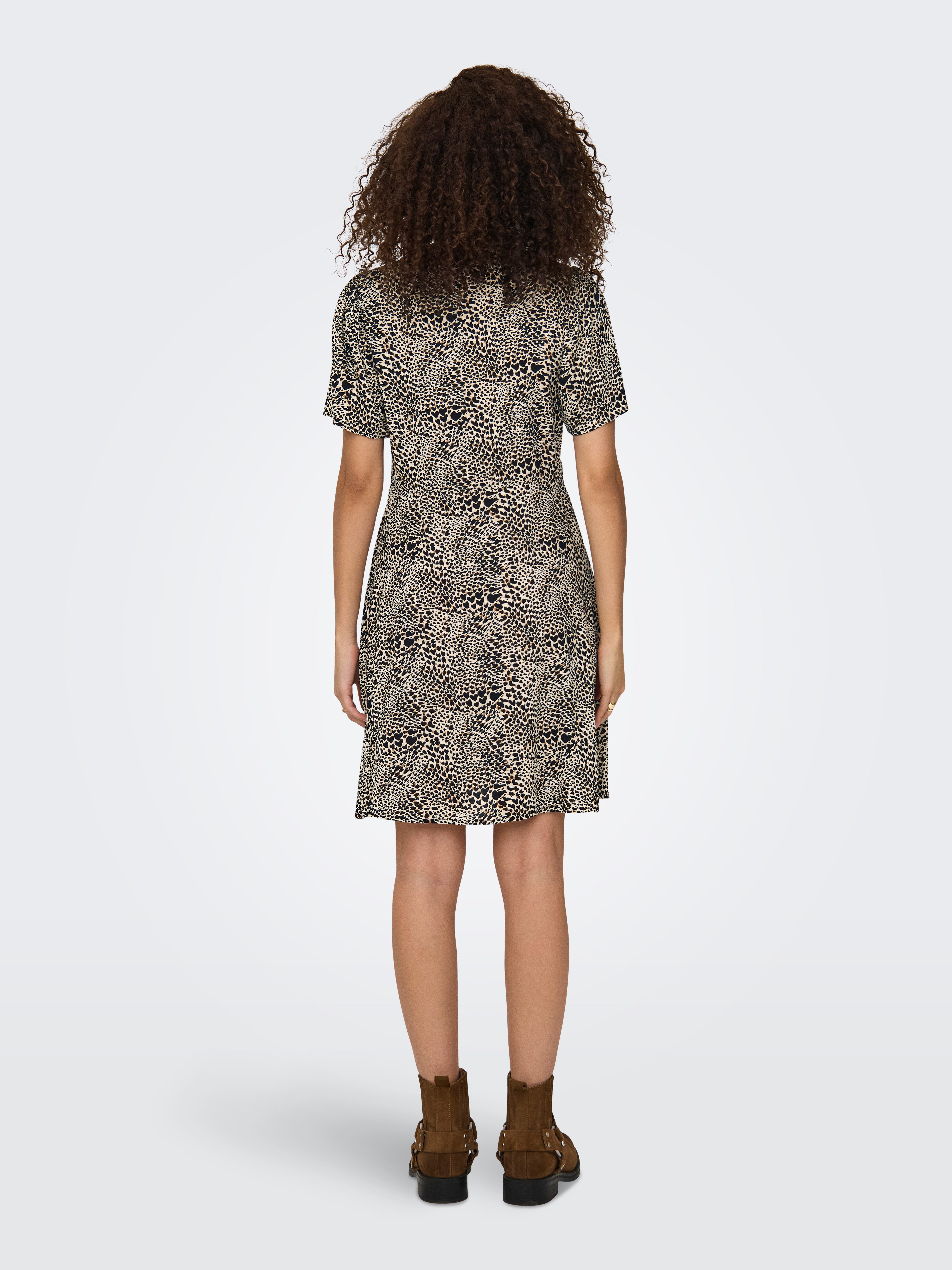 Only Mini-jurk ONLEVIDA S/S SHORT DRESS WVN NOOS