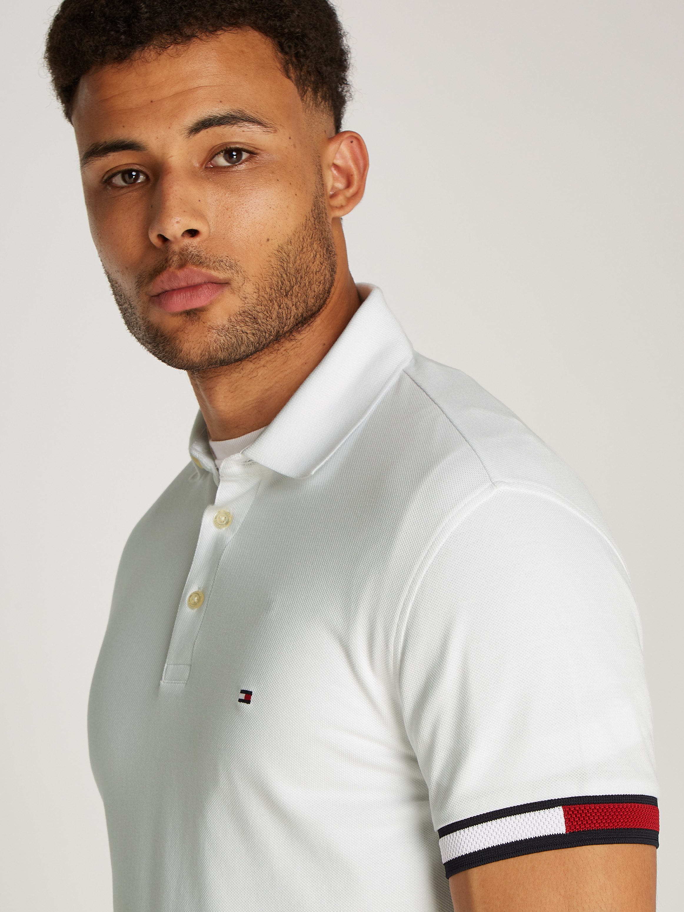 Tommy Hilfiger Poloshirt FLAG CUFF SLIM POLO