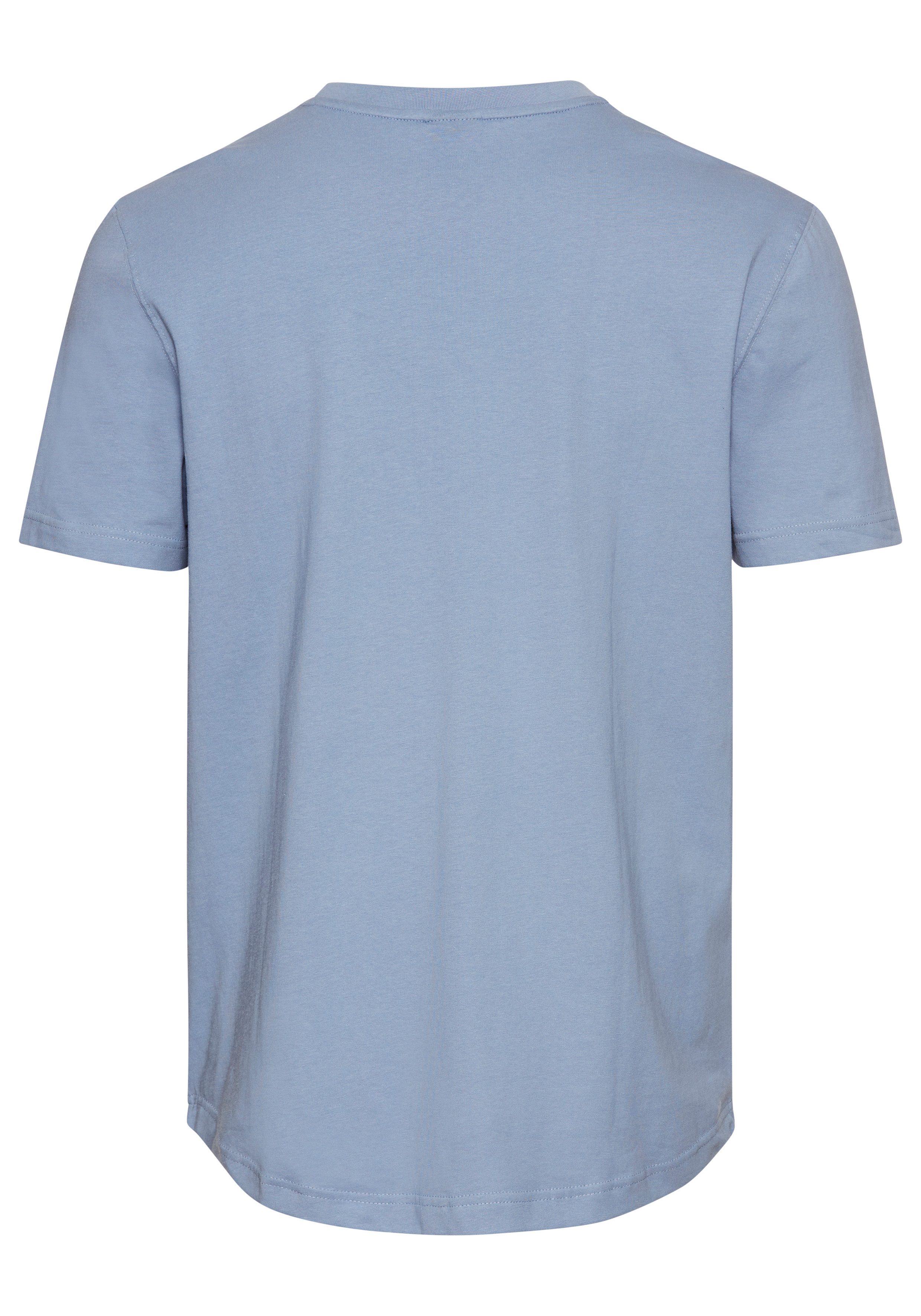 Bruno Banani Lang shirt met een afgeronde zoom
