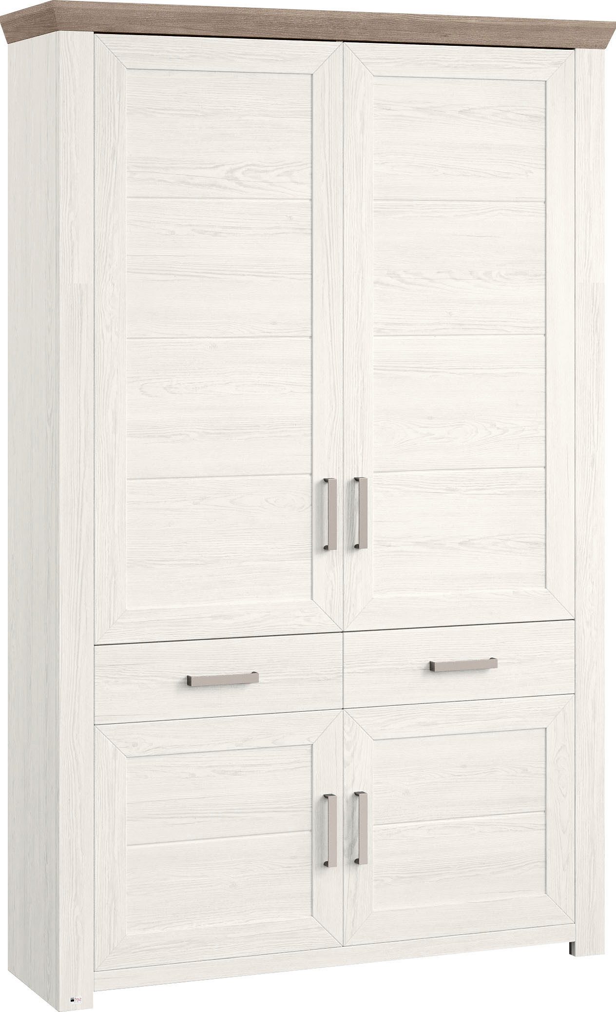 set one by Musterring Kastelement York met veel opbergruimte, verkrijgbaar in 3 kleuren, breedte 129 cm