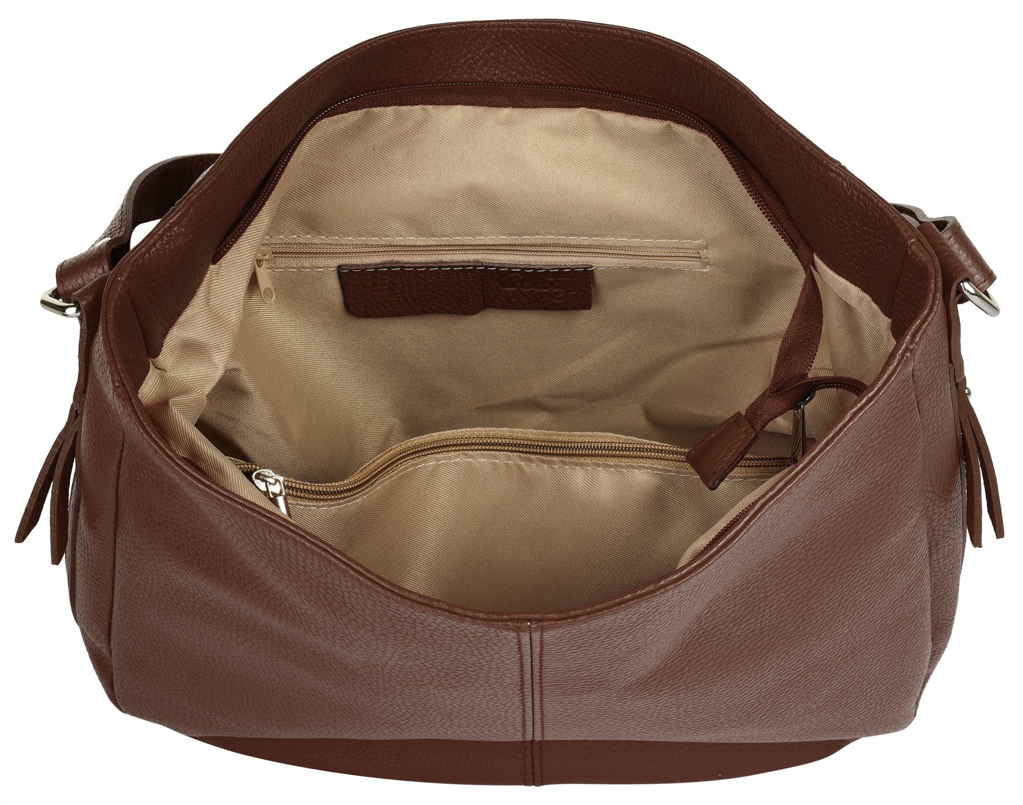 Cluty Shopper echt leer, made in italy