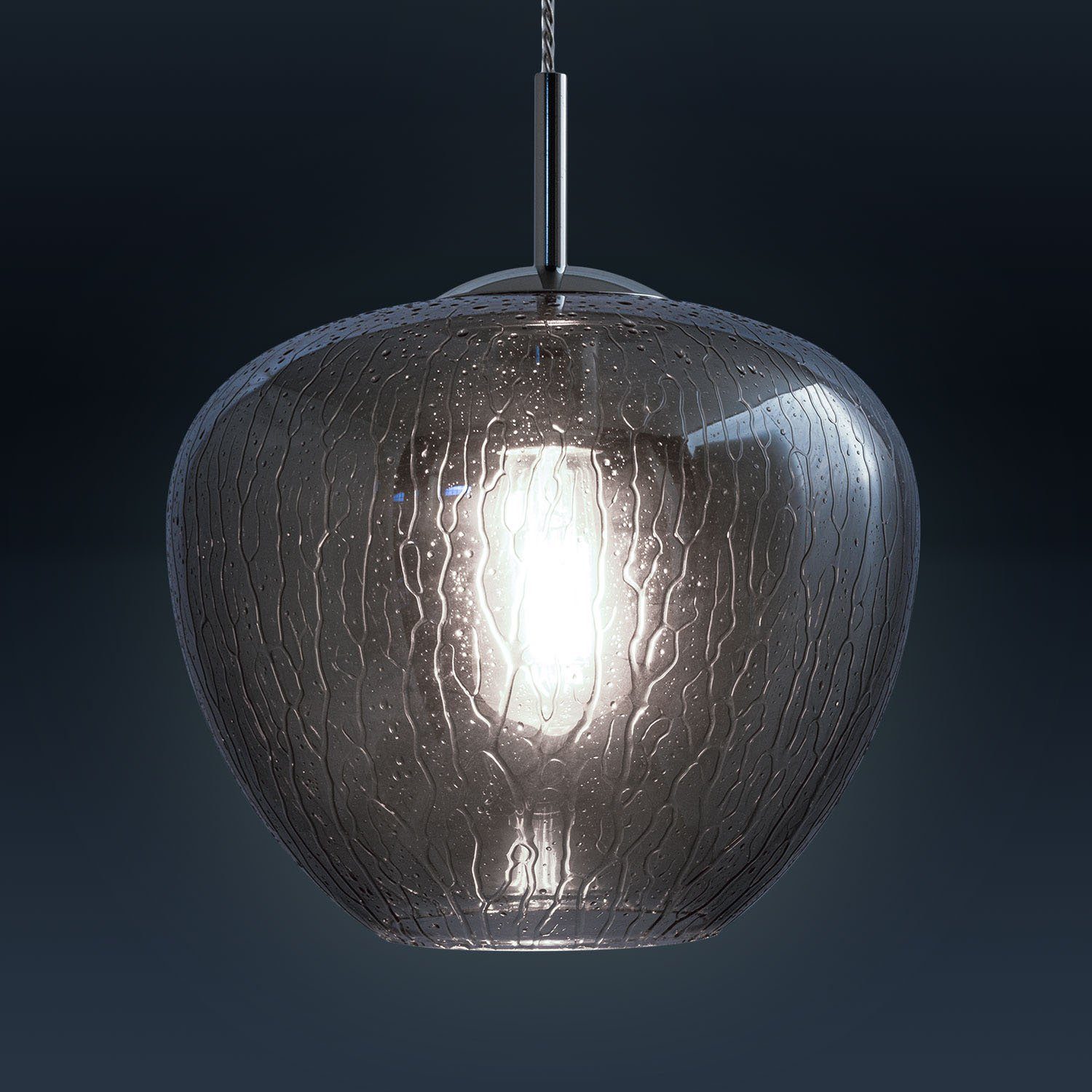 Paco Home Hanglamp Stela Plafondlamp led woonkamer slaapkamer in hoogte verstelbaar glas E27