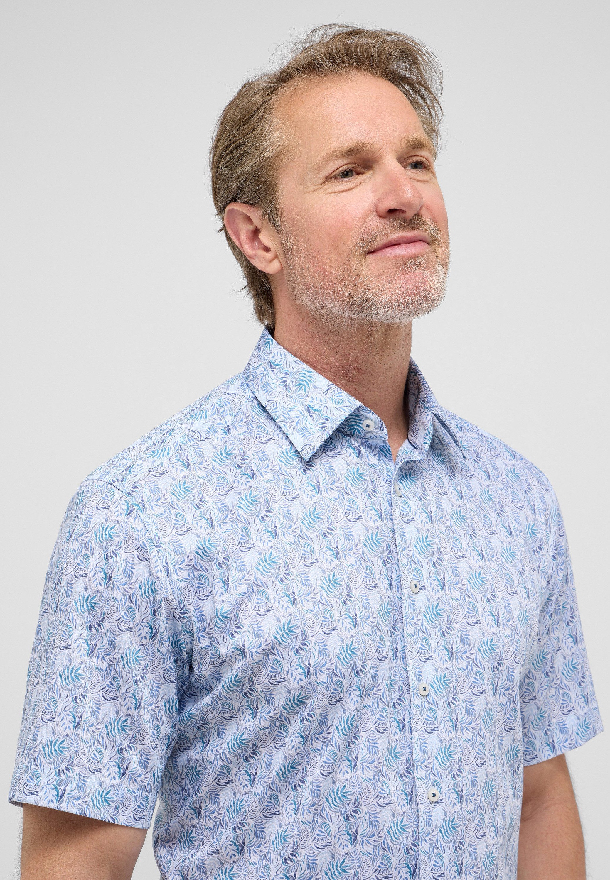 Eterna Overhemd met korte mouwen MODERN FIT NON IRON (strijkvrij)