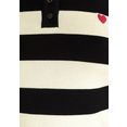 ajc trui met korte mouwen met blokstrepen en tweekleurige schulprandje aan de mouwen - nieuwe collectie zwart