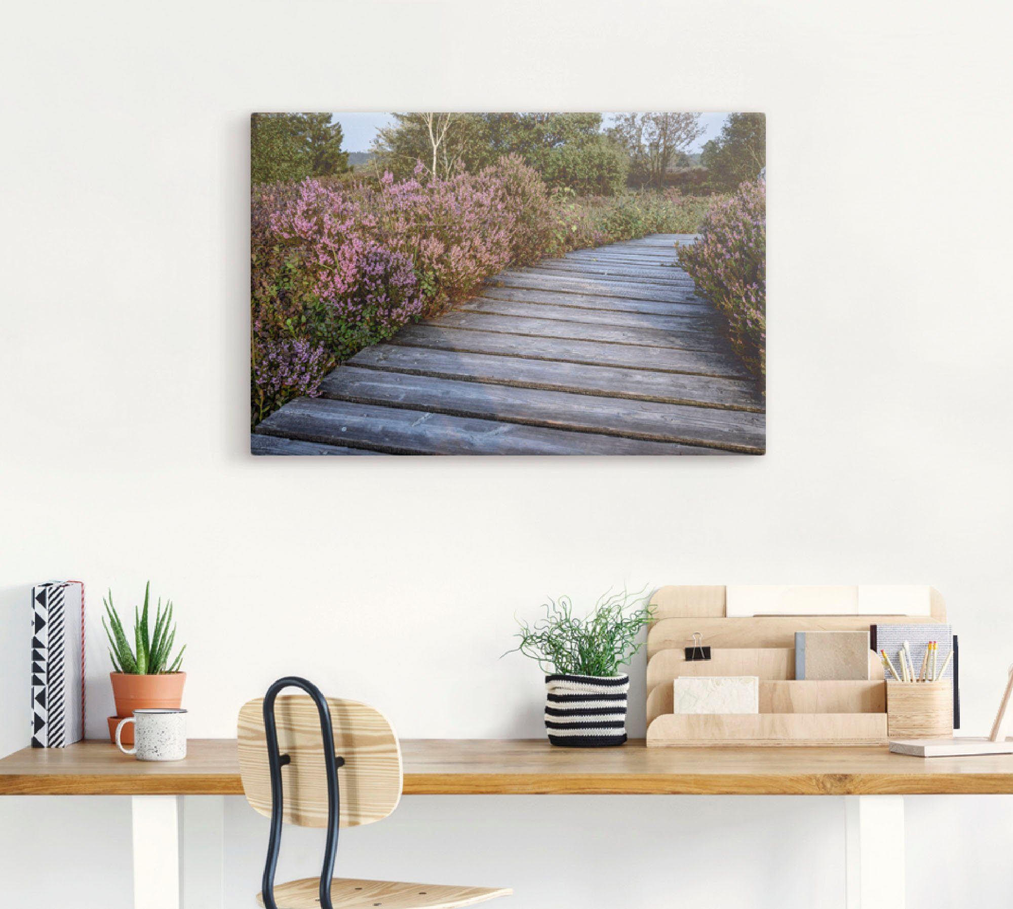Artland Artprint Wandeling door de Hohe Venn als artprint van aluminium, artprint op linnen, muursticker of poster in verschillende maten
