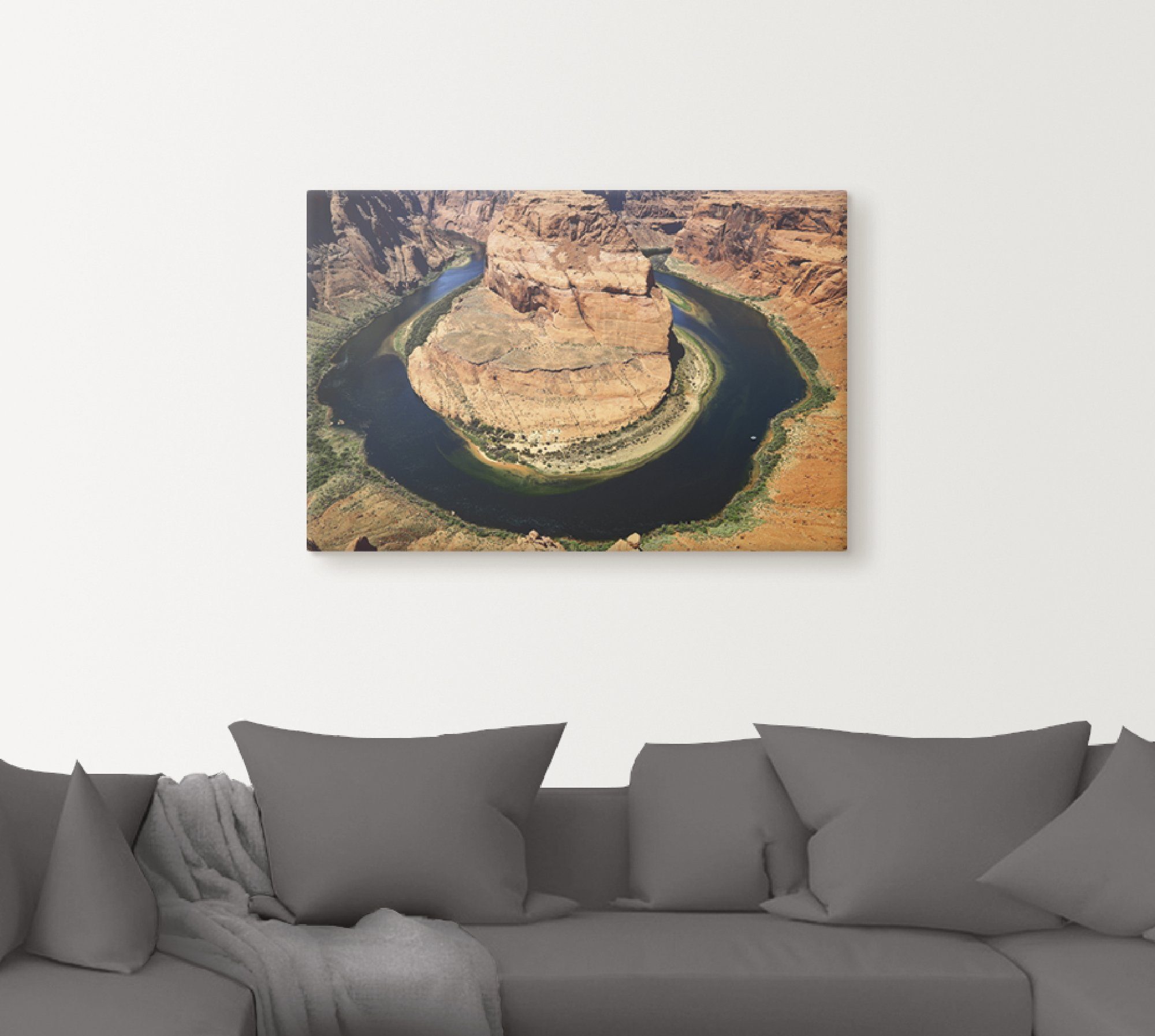 Artland Artprint Horseshoe Bend als artprint op linnen, muursticker of poster in verschillende maten