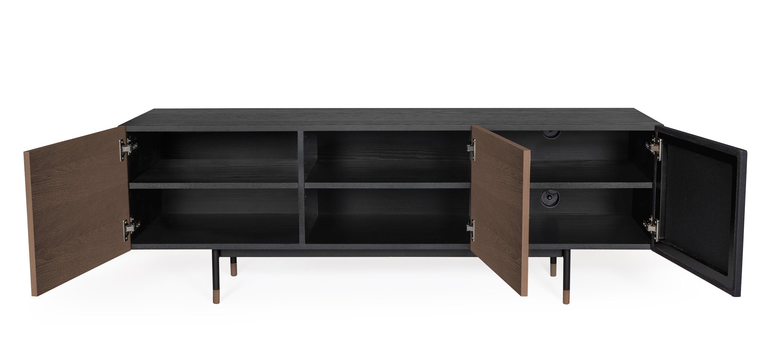 Woodman Kast Houtfineer van walnoot, Scandinavisch design