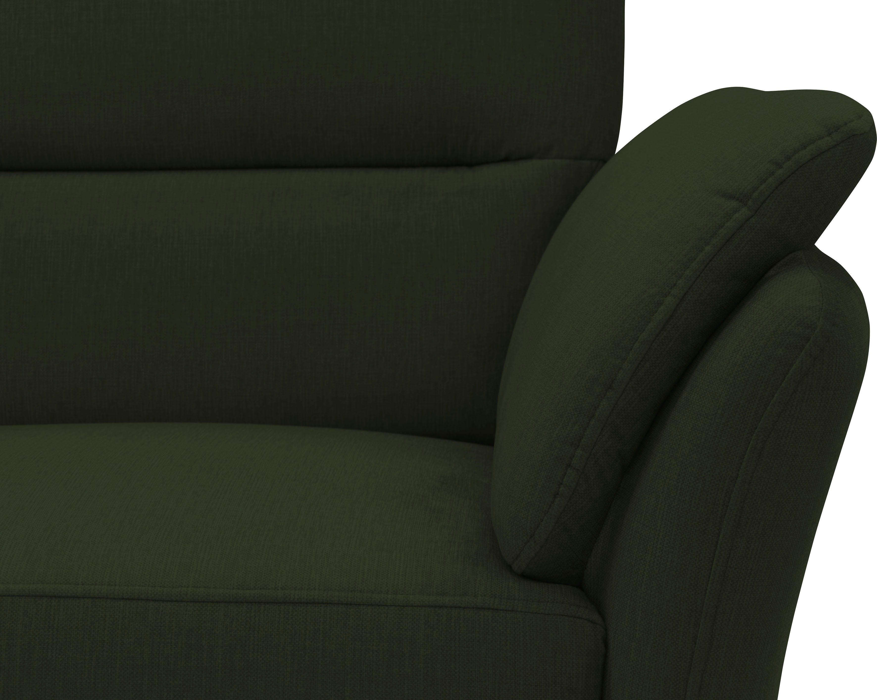 DOMO collection 3-zitsbank Pina tijdloos en elegant, smalle armleuningen, compacte afmetingen
