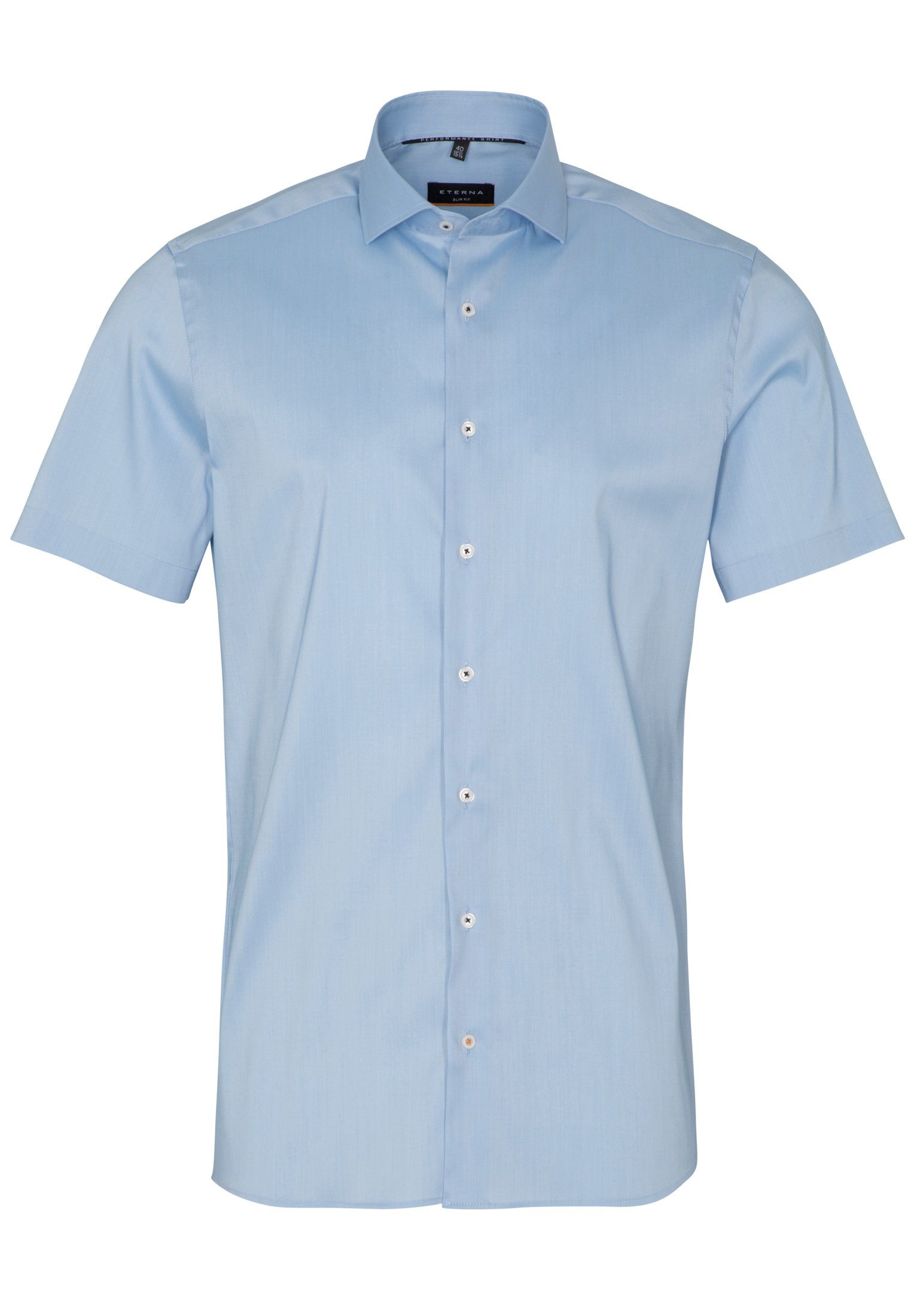 Eterna Overhemd met korte mouwen Slim fit EASY IRON (gemakkelijk te strijken)