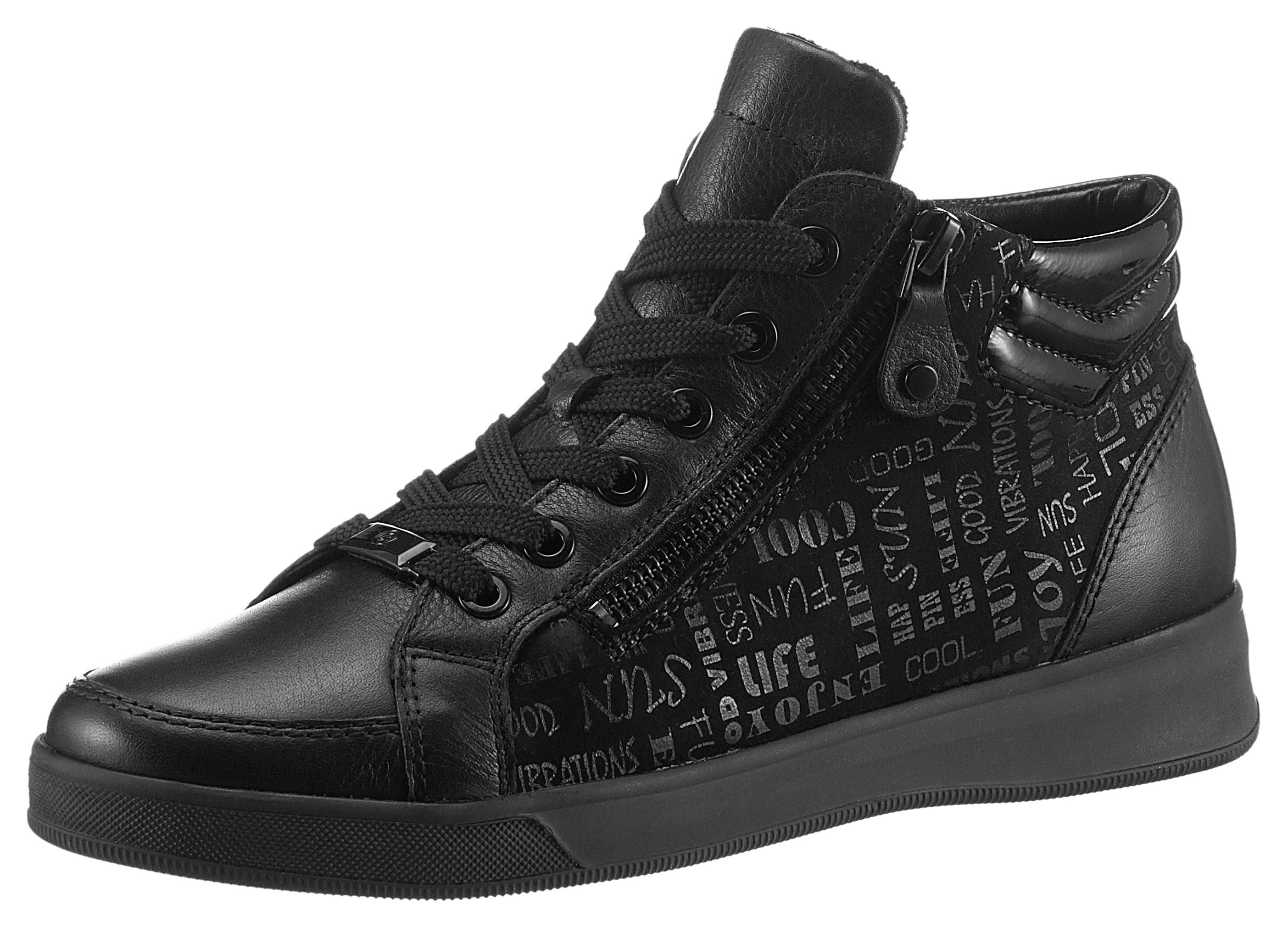 Ara Sneakers Rome vrijetijdsschoenen, high top sneakers, veterschoenen in schoenmaat g = breed