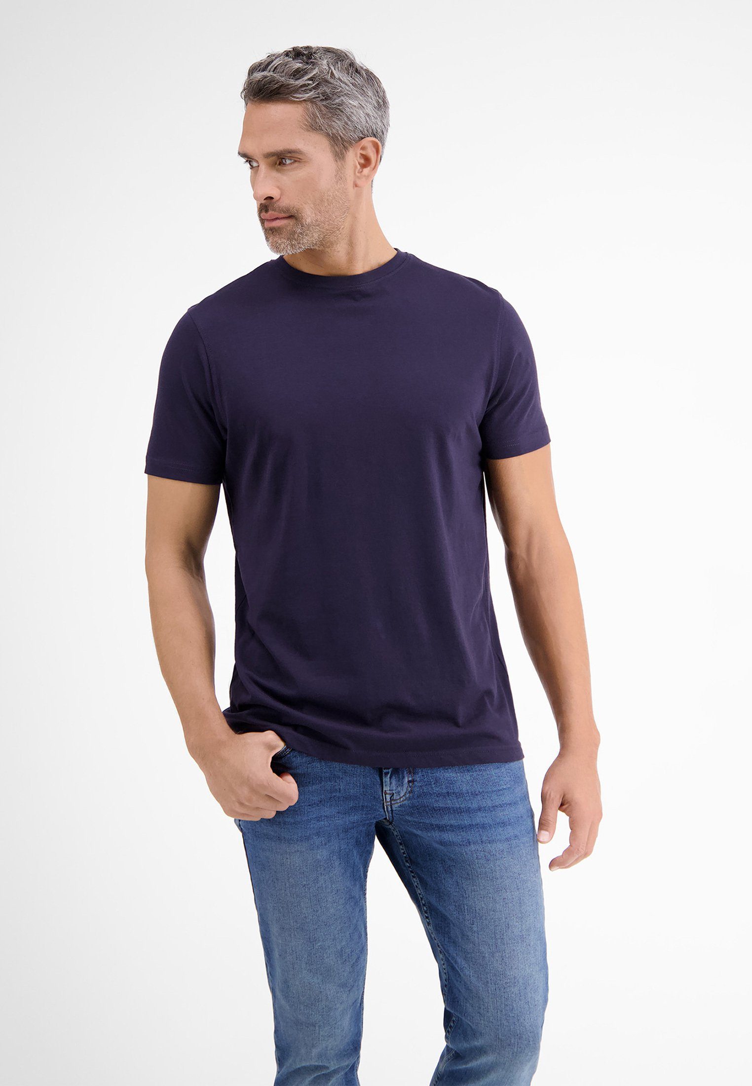Lerros T-shirt LERROS dubbelpack T-shirt ronde hals in premium katoenkwaliteit
