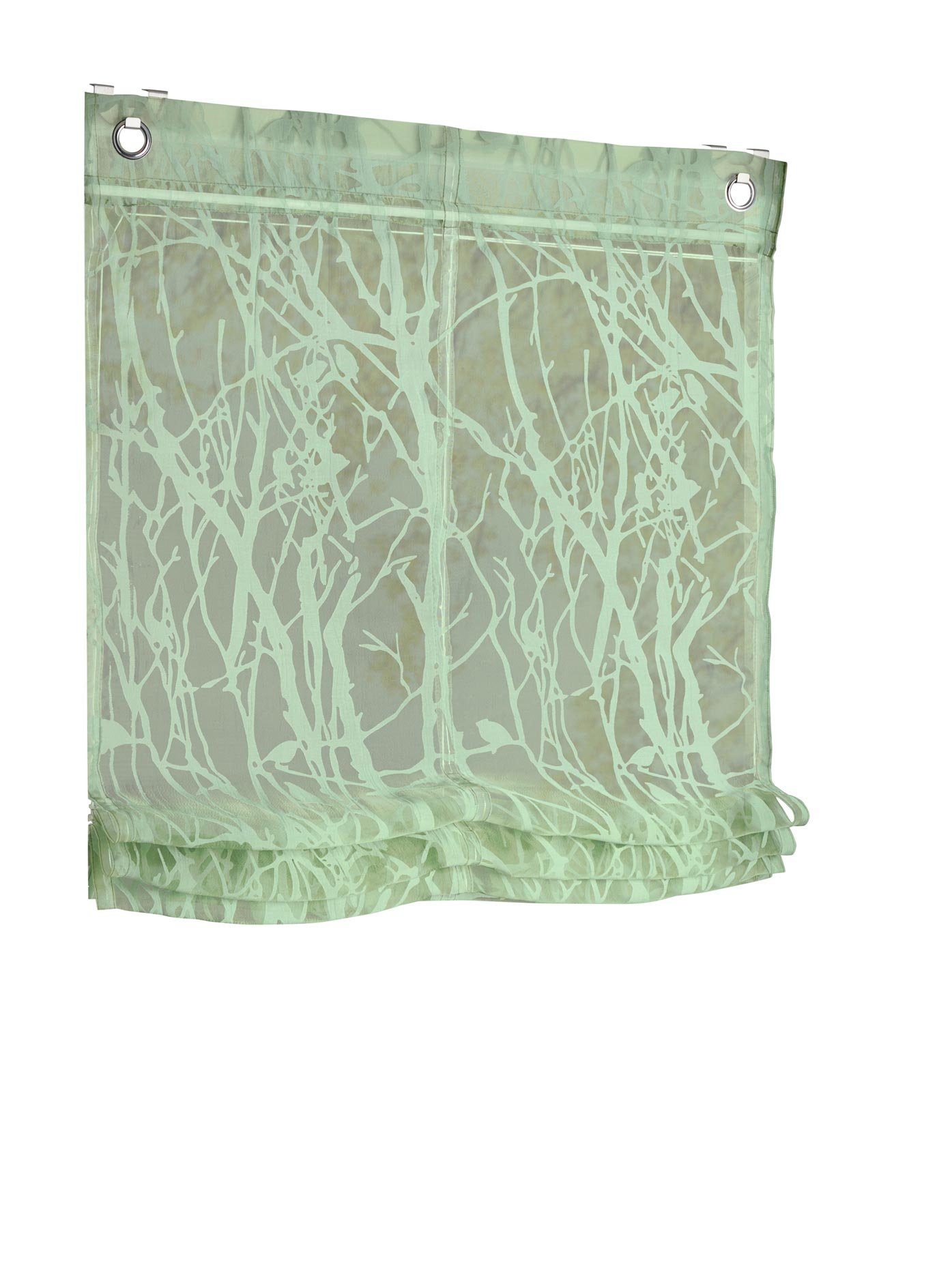 heine home Romeins rolgordijn (1 stuk) vouwgordijnen & jaloezieën maat 60 cm x 140 cm groen