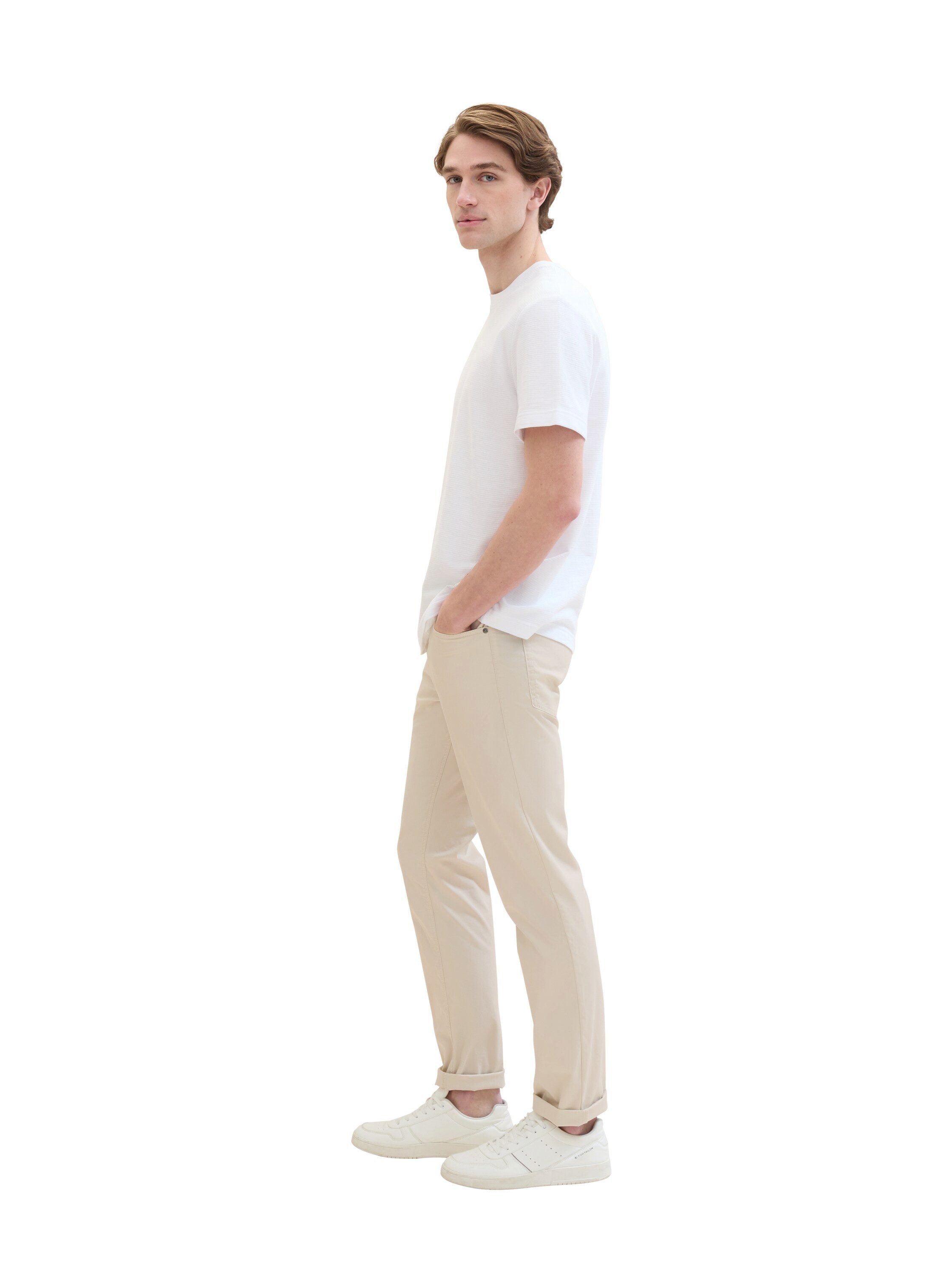 Tom Tailor Five-pocketsbroek met merk-badge op de achterkant