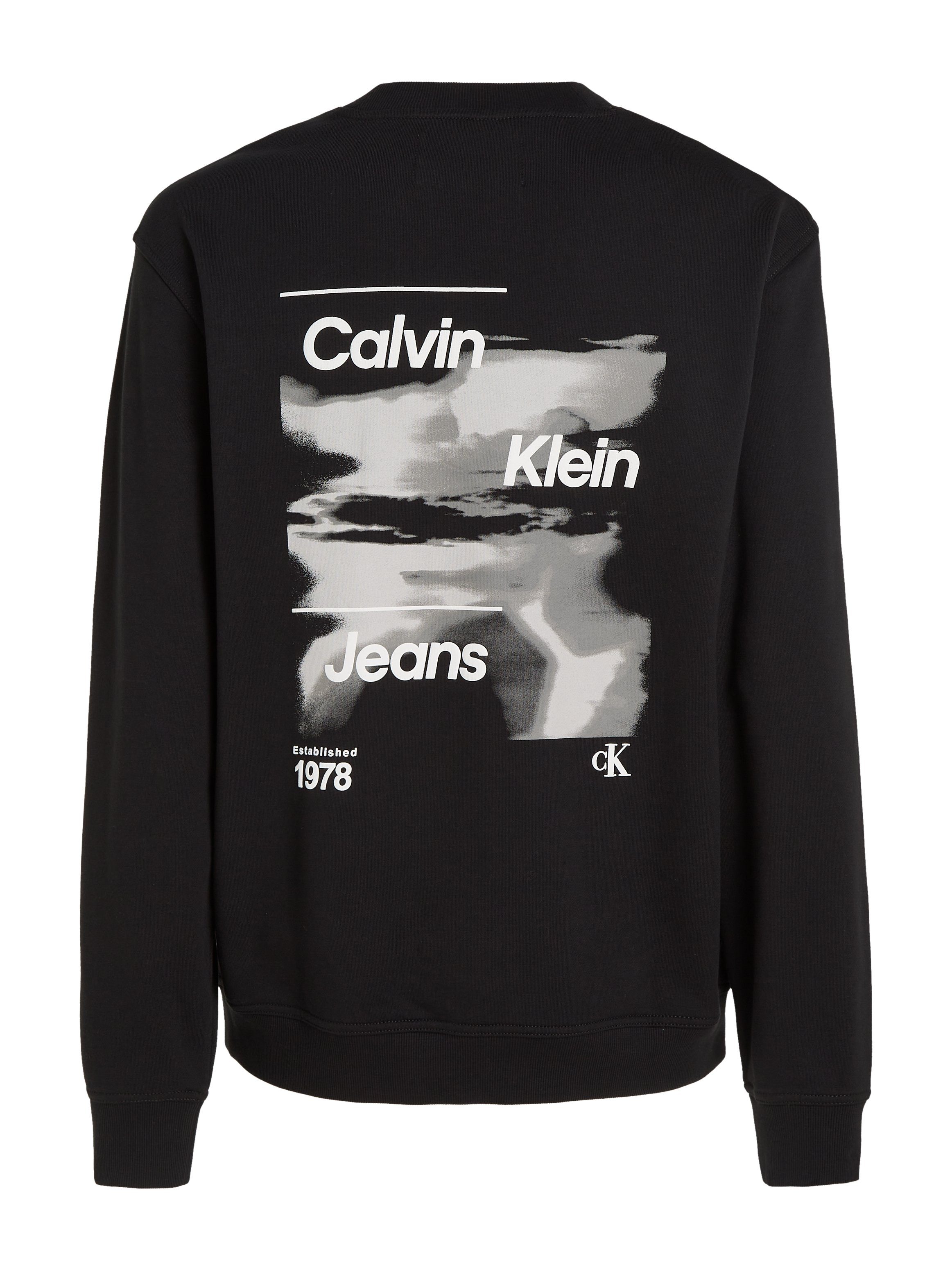 Calvin Klein Sweatshirt DIFFUSED LOGO CREW NECK
