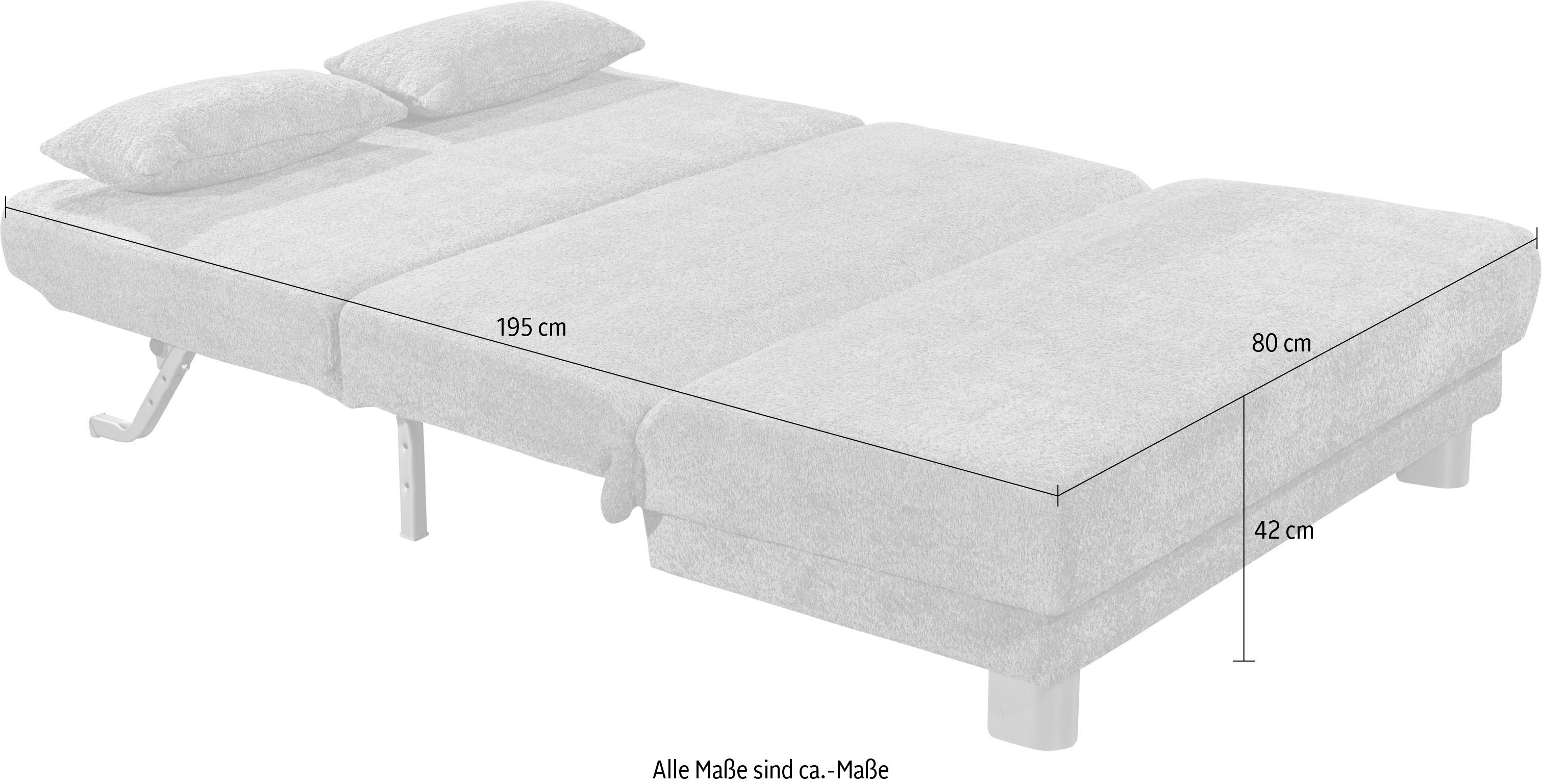 INOSIGN Slaapbank GINA in een handomdraai van bank in bed te veranderen