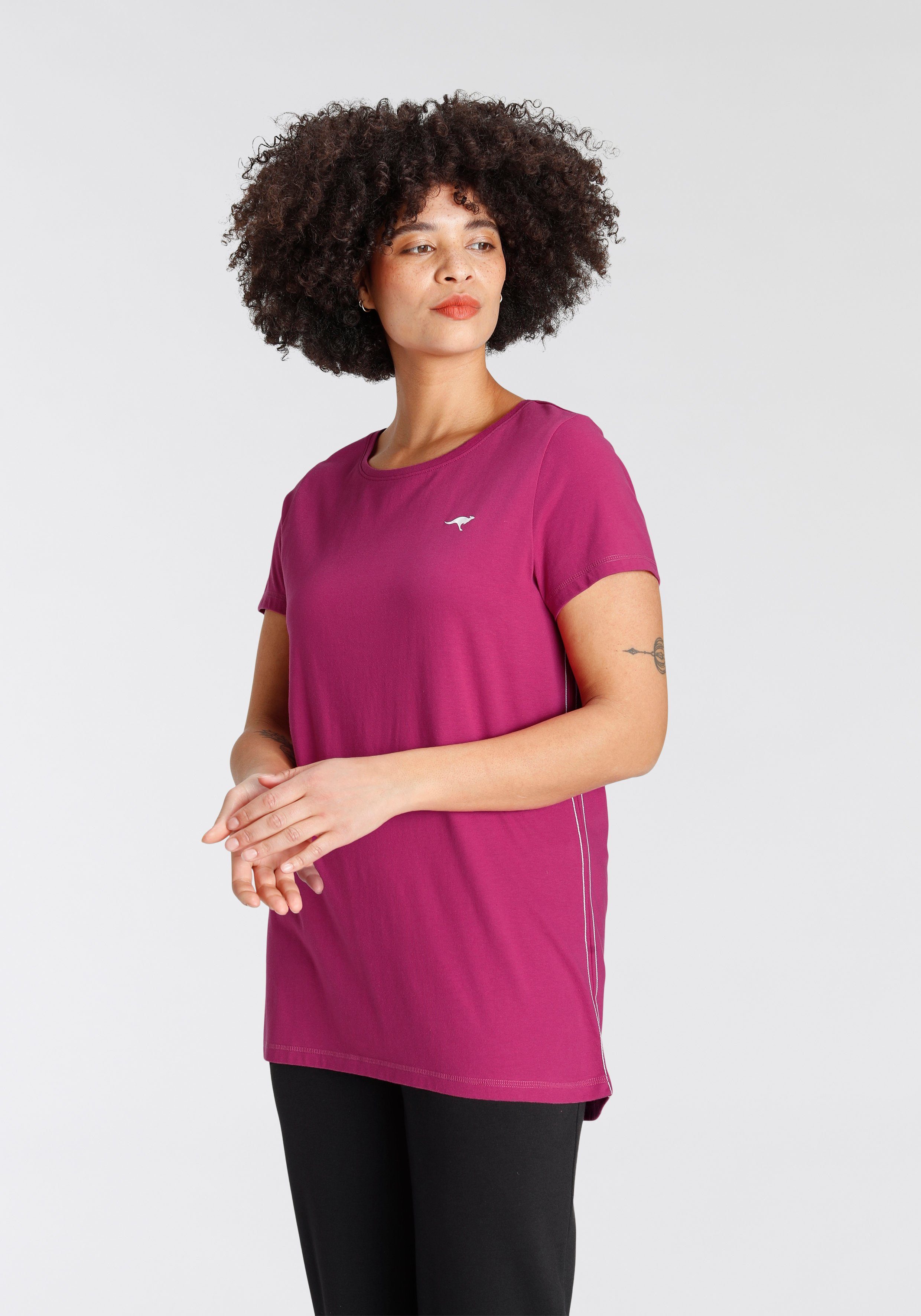 KangaROOS Lang shirt Korte mouw, figuuraccentuerende pasvorm (2-delig, Set van 2)