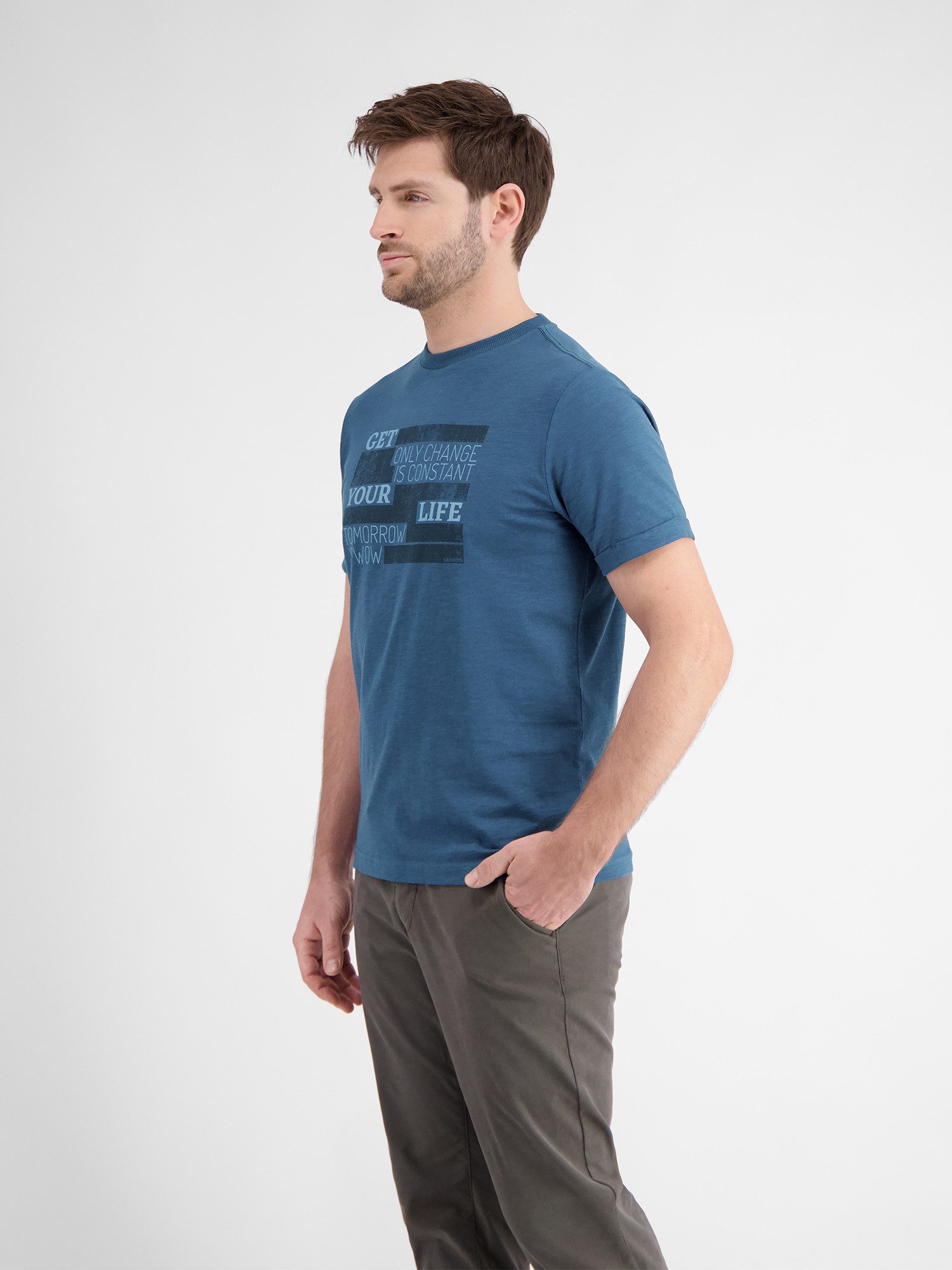 Lerros T-shirt LERROS T-shirt met modieuze print