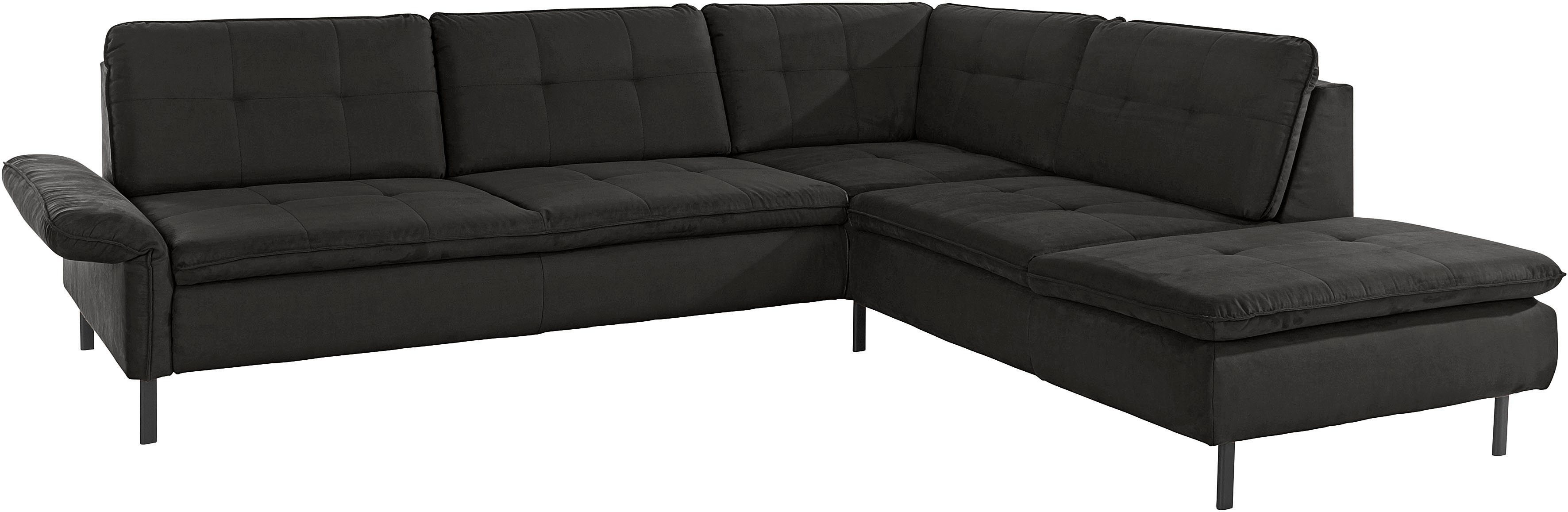 INOSIGN Hoekbank Birkholm L-vorm Verstelbare armleuningen, ook in Easy Clean bekleding - met water te reinigen