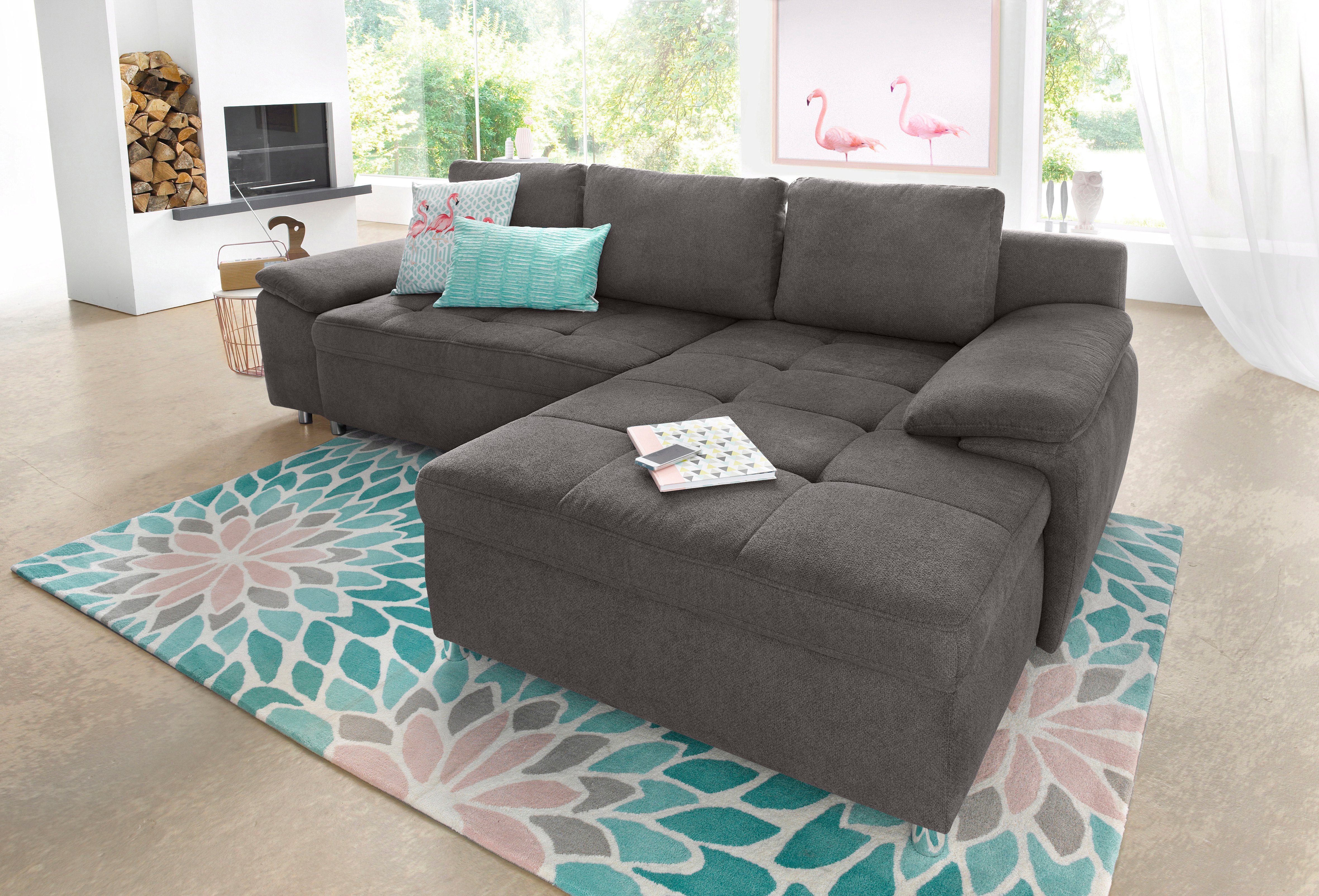 sit&more Hoekbank Labene L-vorm naar keuze met slaapfunctie en bedkist, ook als xxl-variant