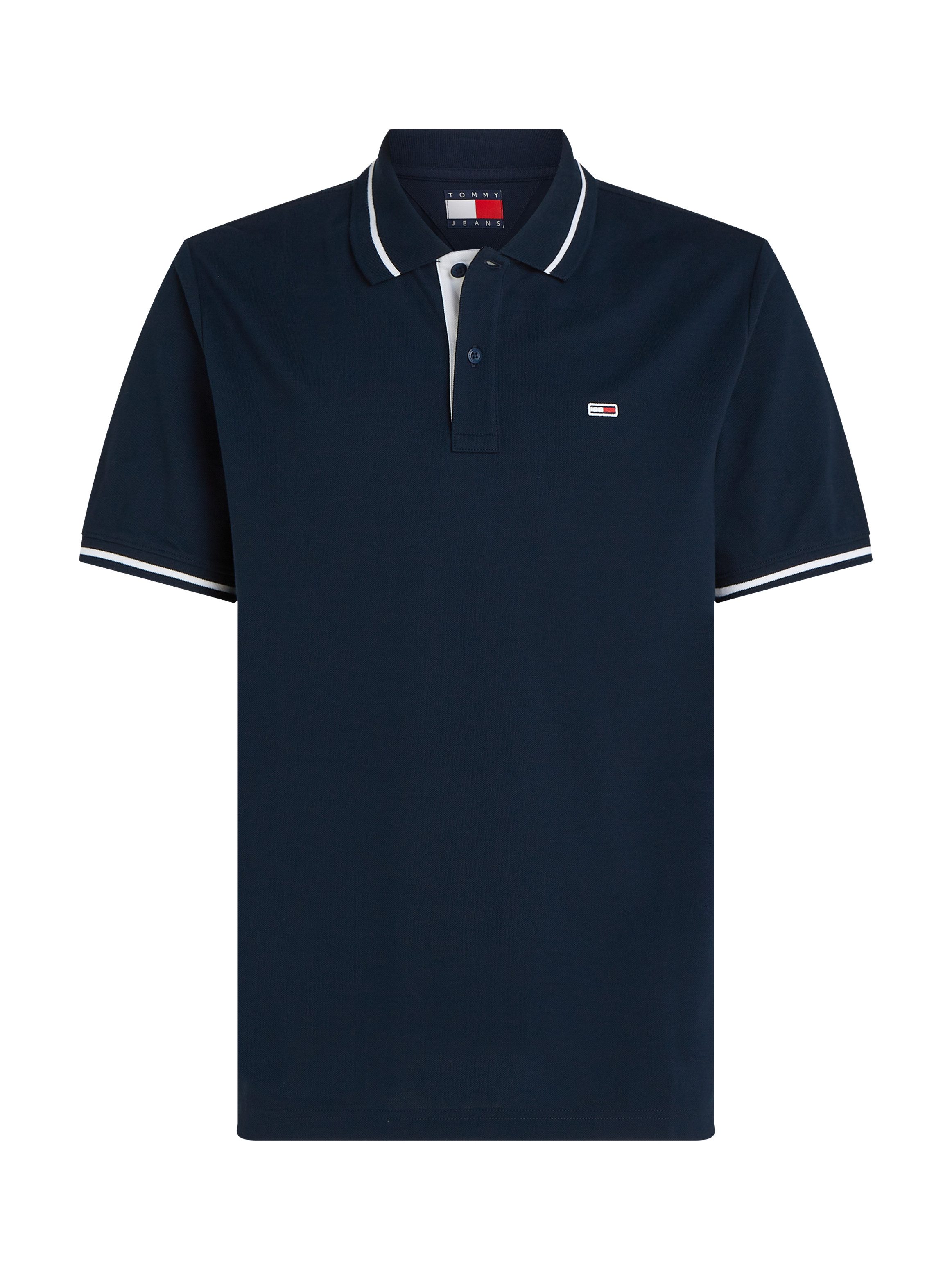 TOMMY JEANS Poloshirt TJM REG TIPPED POLO met gestreepte details