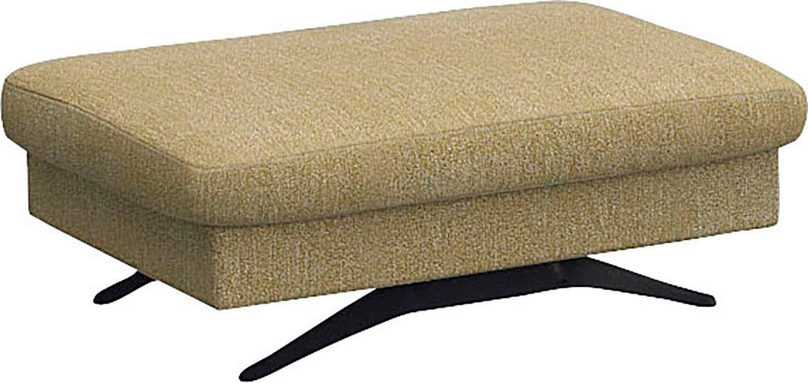 FLEXLUX Poef Glow zithocker, gestoffeerde hocker hockers maat Bouclé geel