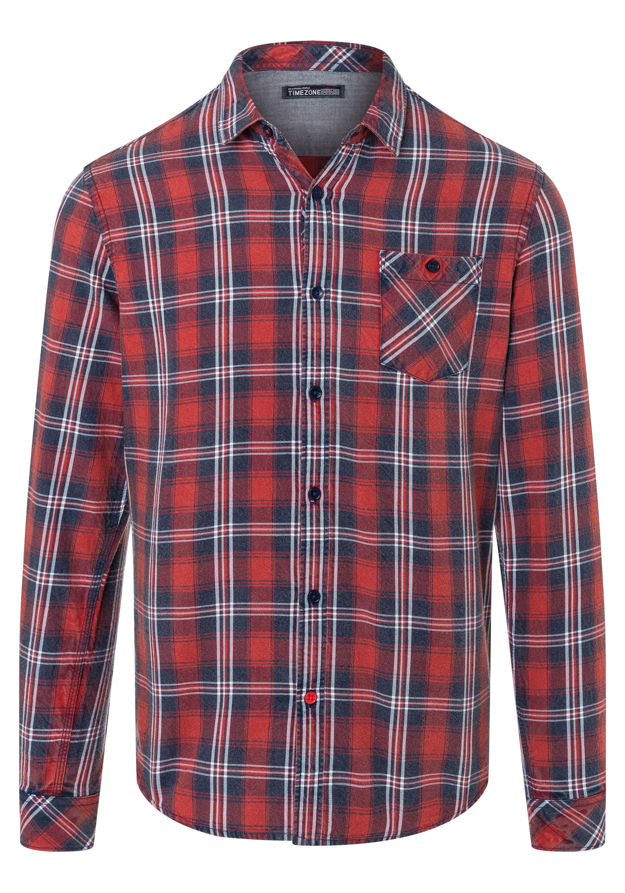 TIMEZONE Overhemd met lange mouwen Effect Weave Shirt